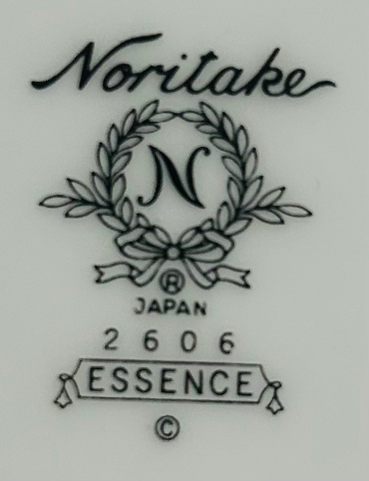 Noritake Essence 2606 Cup Saucer & Salad Plate Set Floral Japan