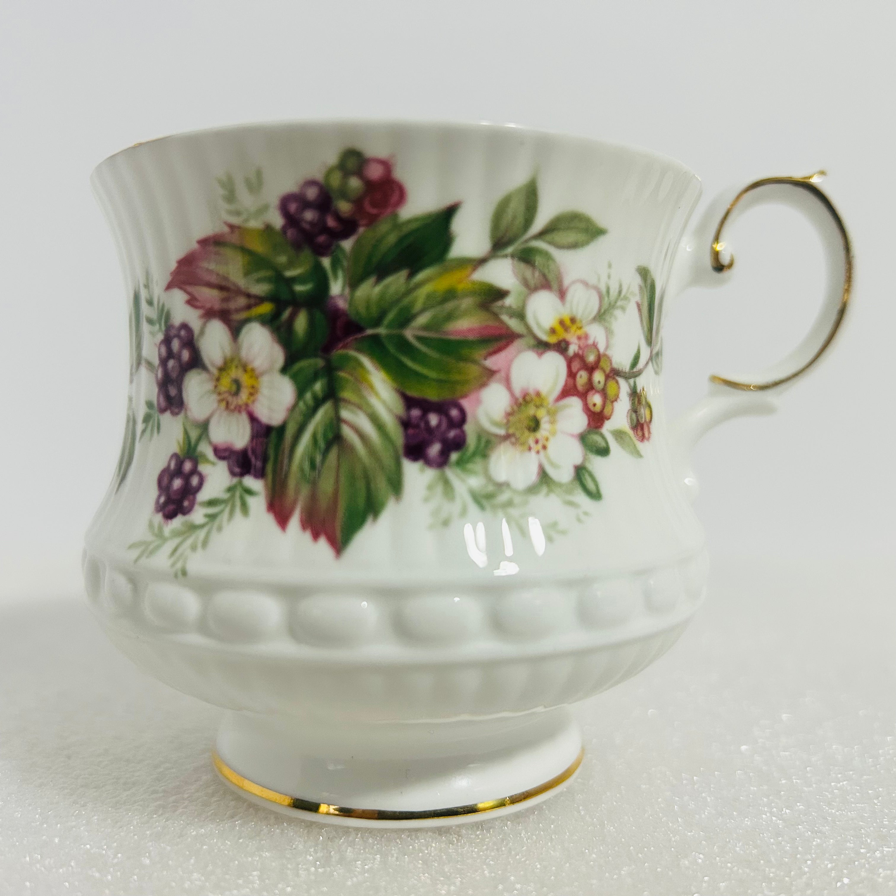 Queen’s Rosina Wild Flowers Bone China Teacup Saucer England