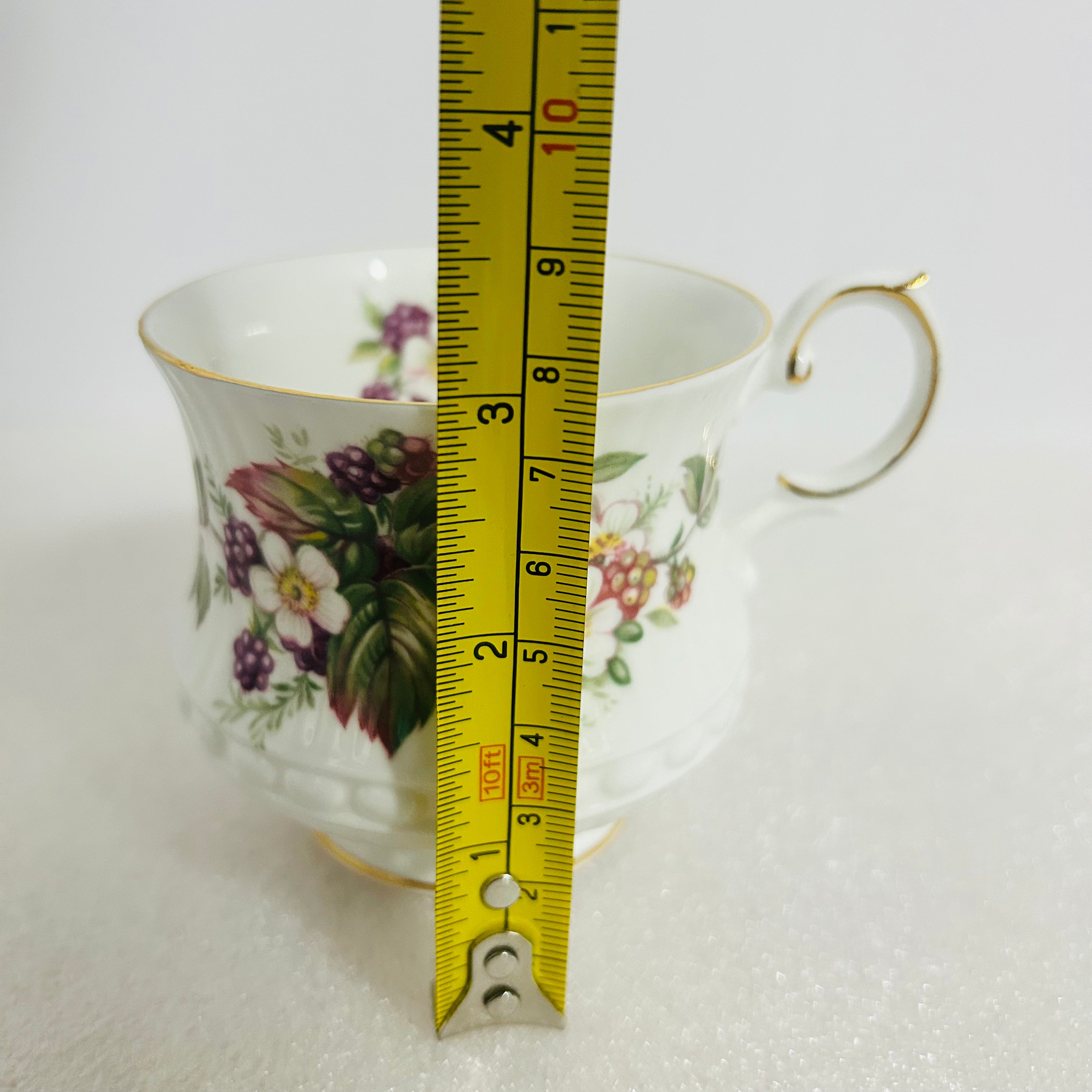 Queen’s Rosina Wild Flowers Bone China Teacup Saucer England