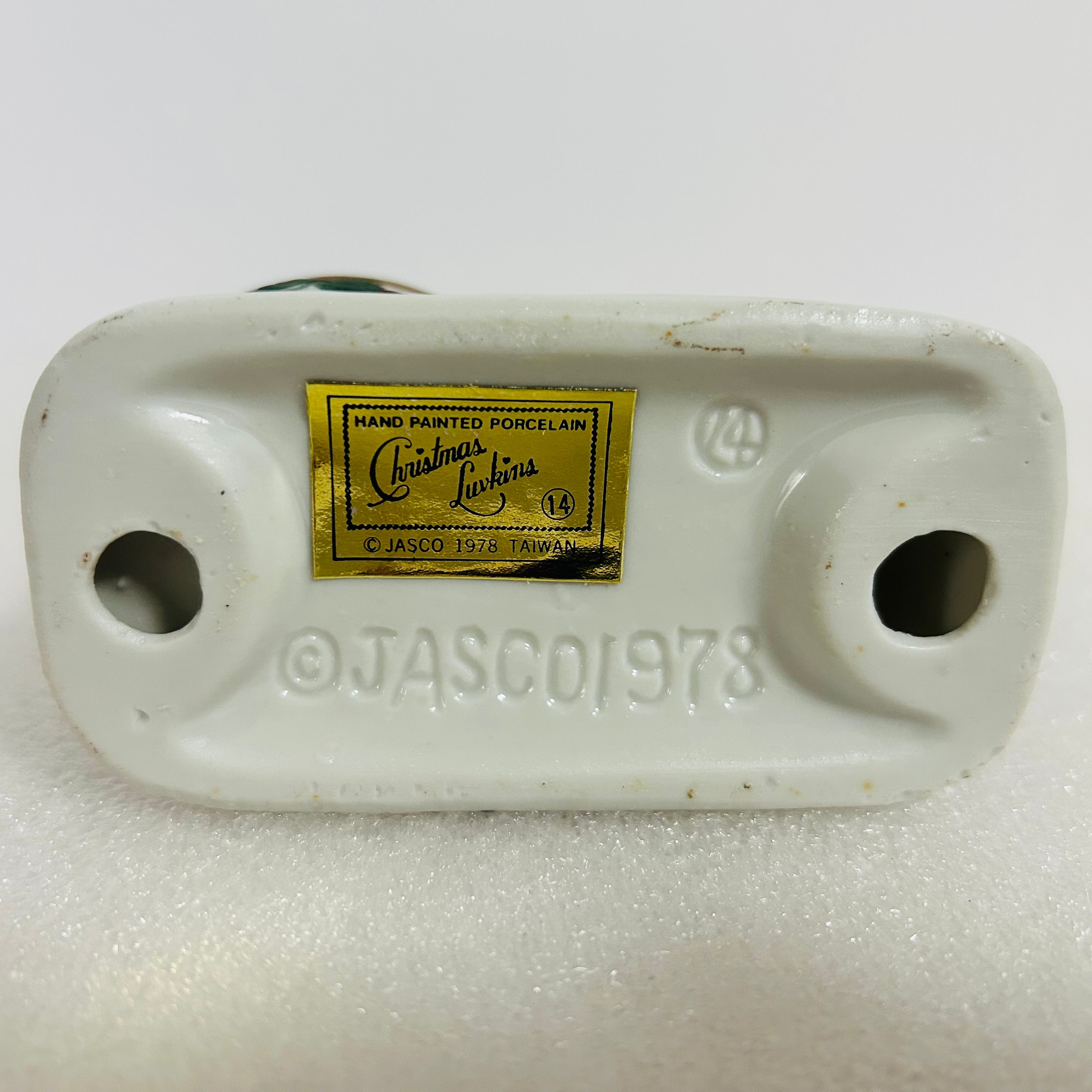 Vintage 1978 JASCO Christmas Luminaries #14 Boy Candle Holder