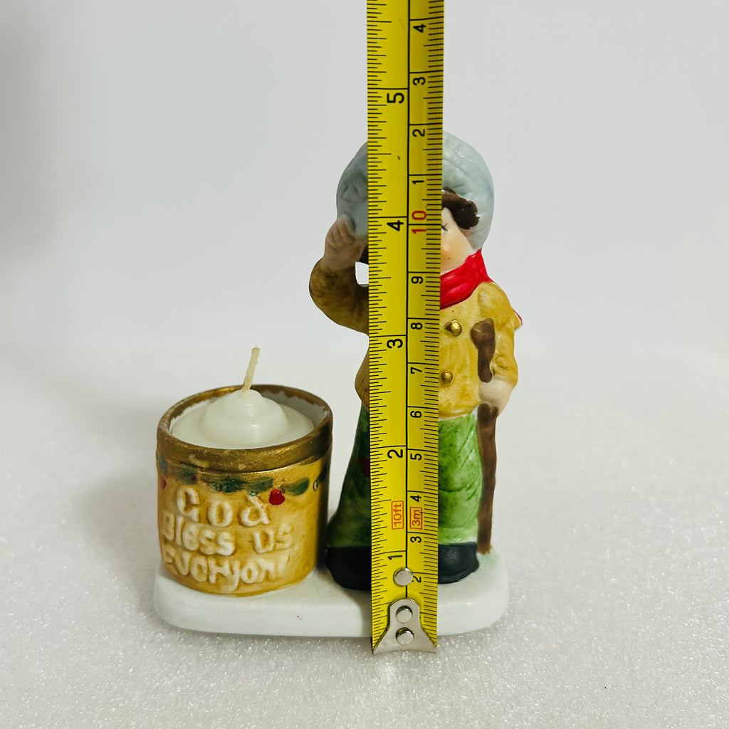 Vintage 1978 JASCO Christmas LuviKins Boy Candle Holder #11