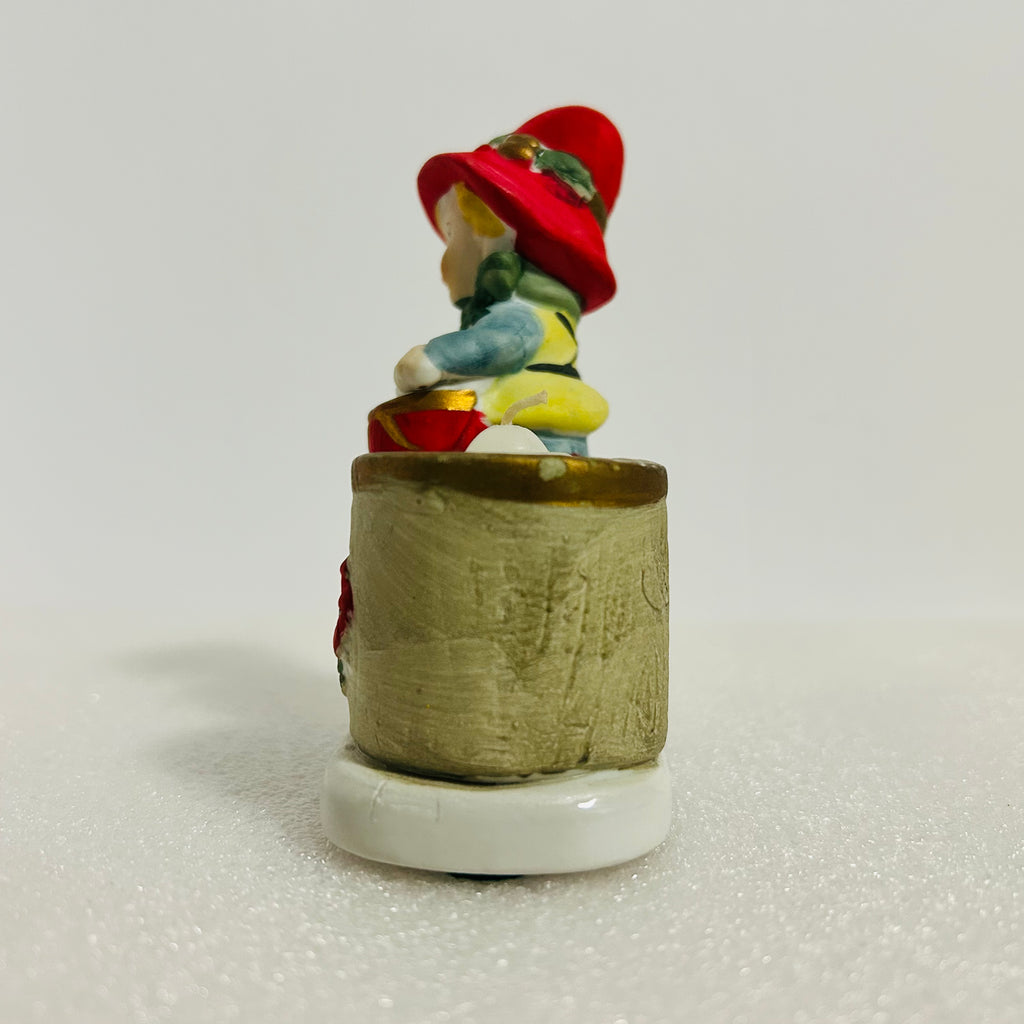Vintage JASCO Christmas Lumkins Drummer Boy Candle Holder 1978