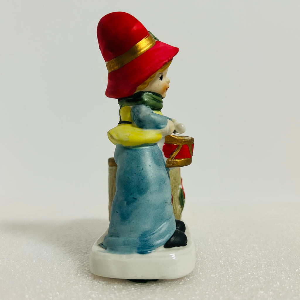 Vintage JASCO Christmas Lumkins Drummer Boy Candle Holder 1978