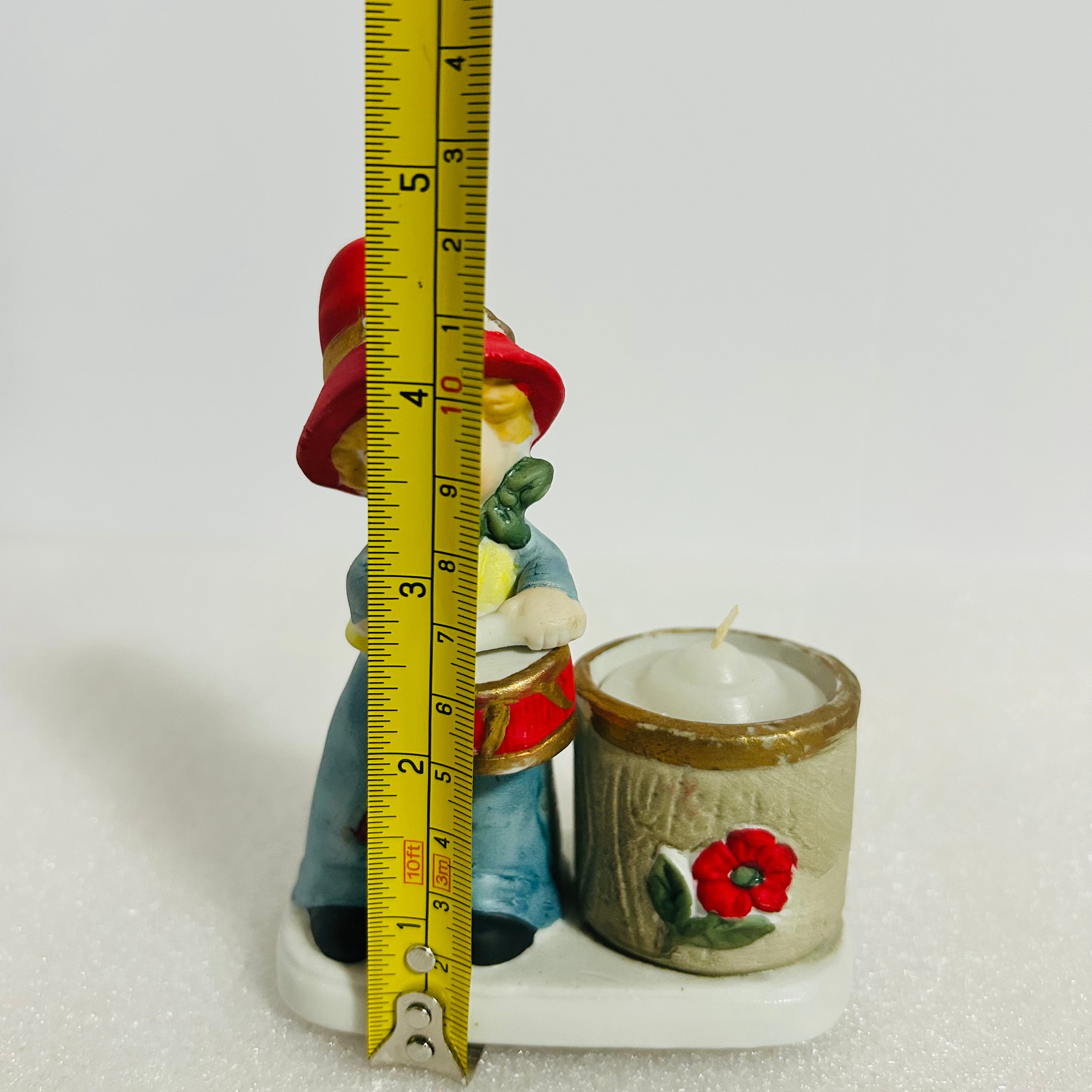Vintage JASCO Christmas Lumkins Drummer Boy Candle Holder 1978