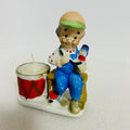 Vintage 1978 JASCO Christmas Luvkins #16 Grandpa Drum Candle Holder