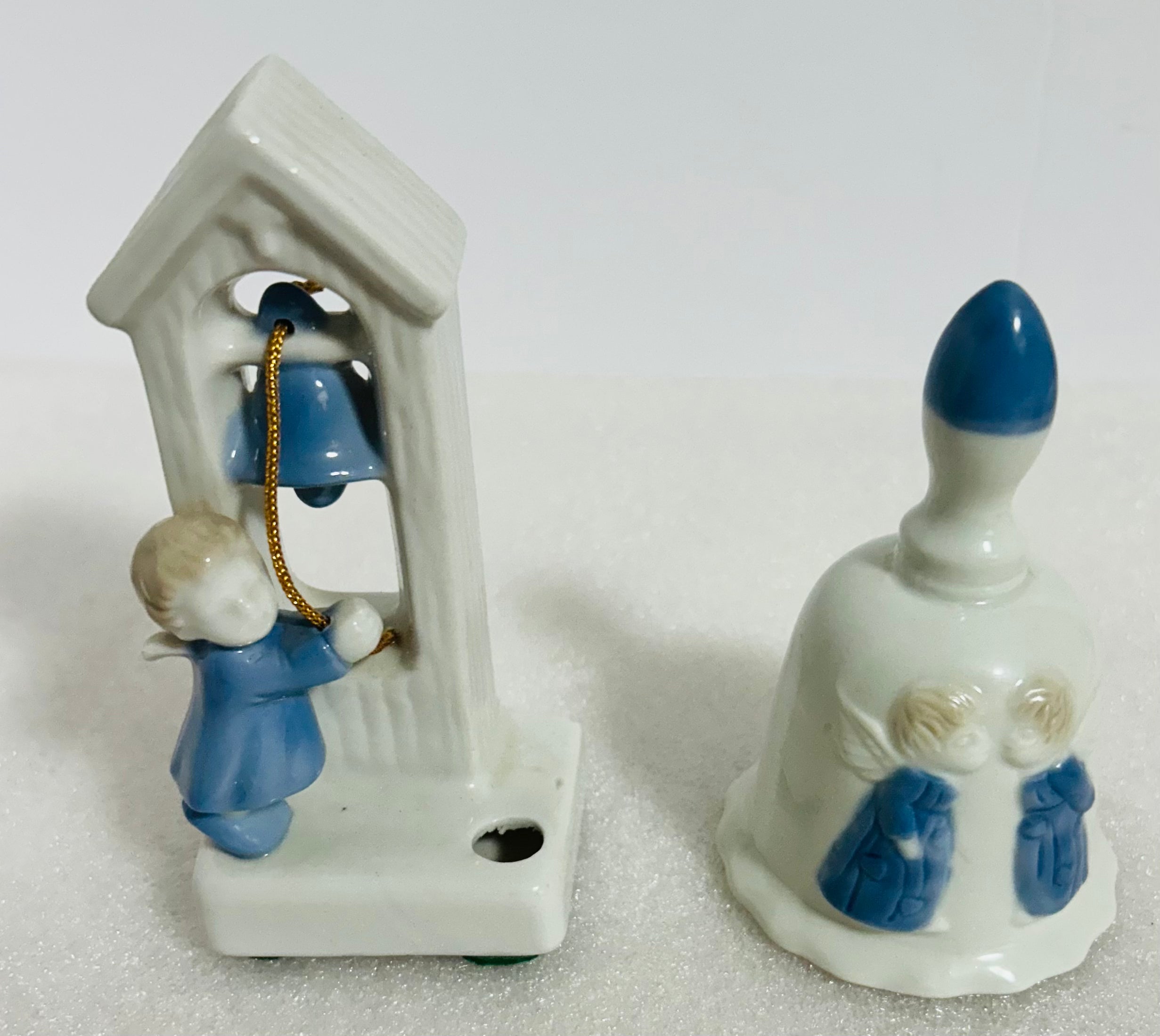 Vintage Angel Bell & Child Ringing Bell Figurine GHC Japan TM Korea