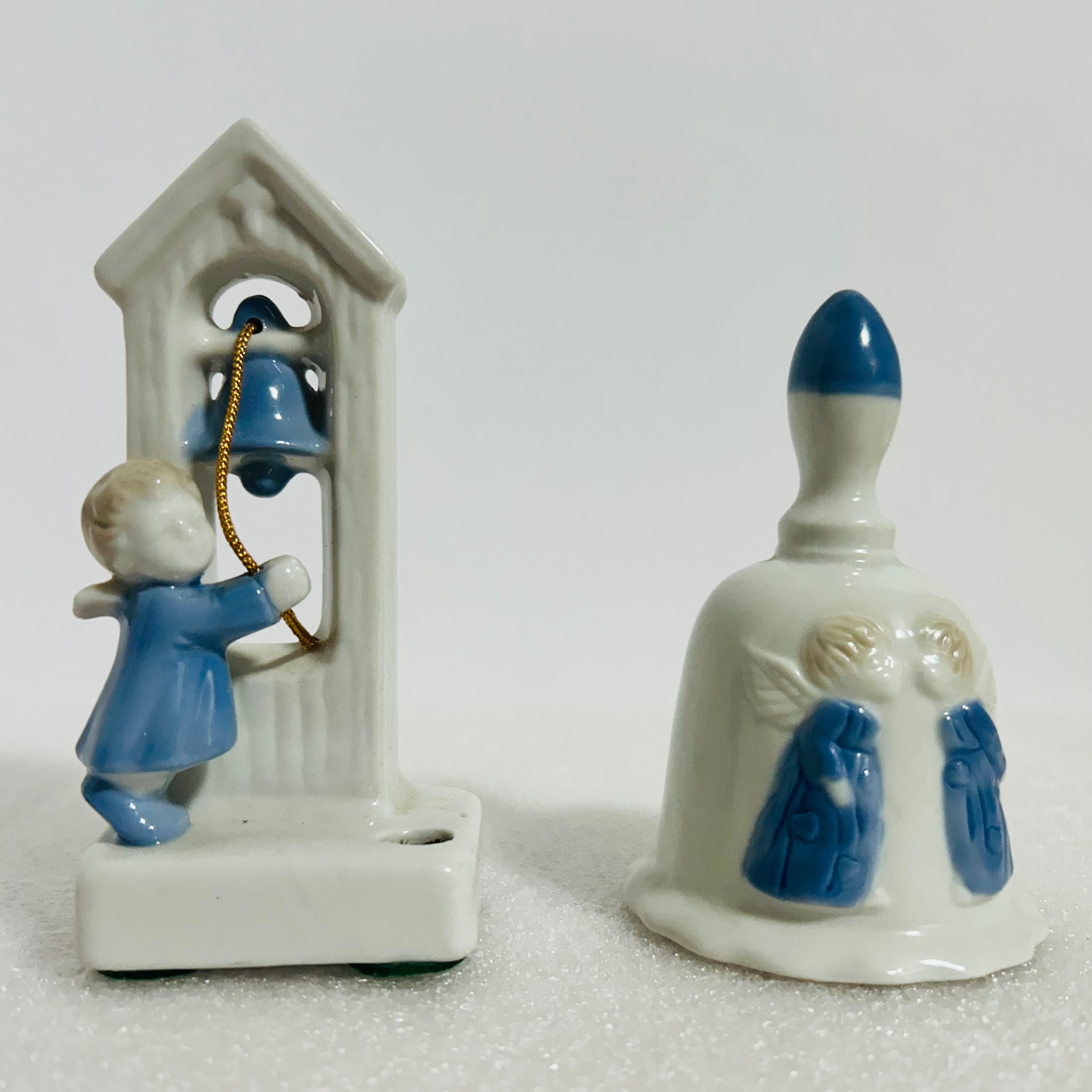 Vintage Angel Bell & Child Ringing Bell Figurine GHC Japan TM Korea