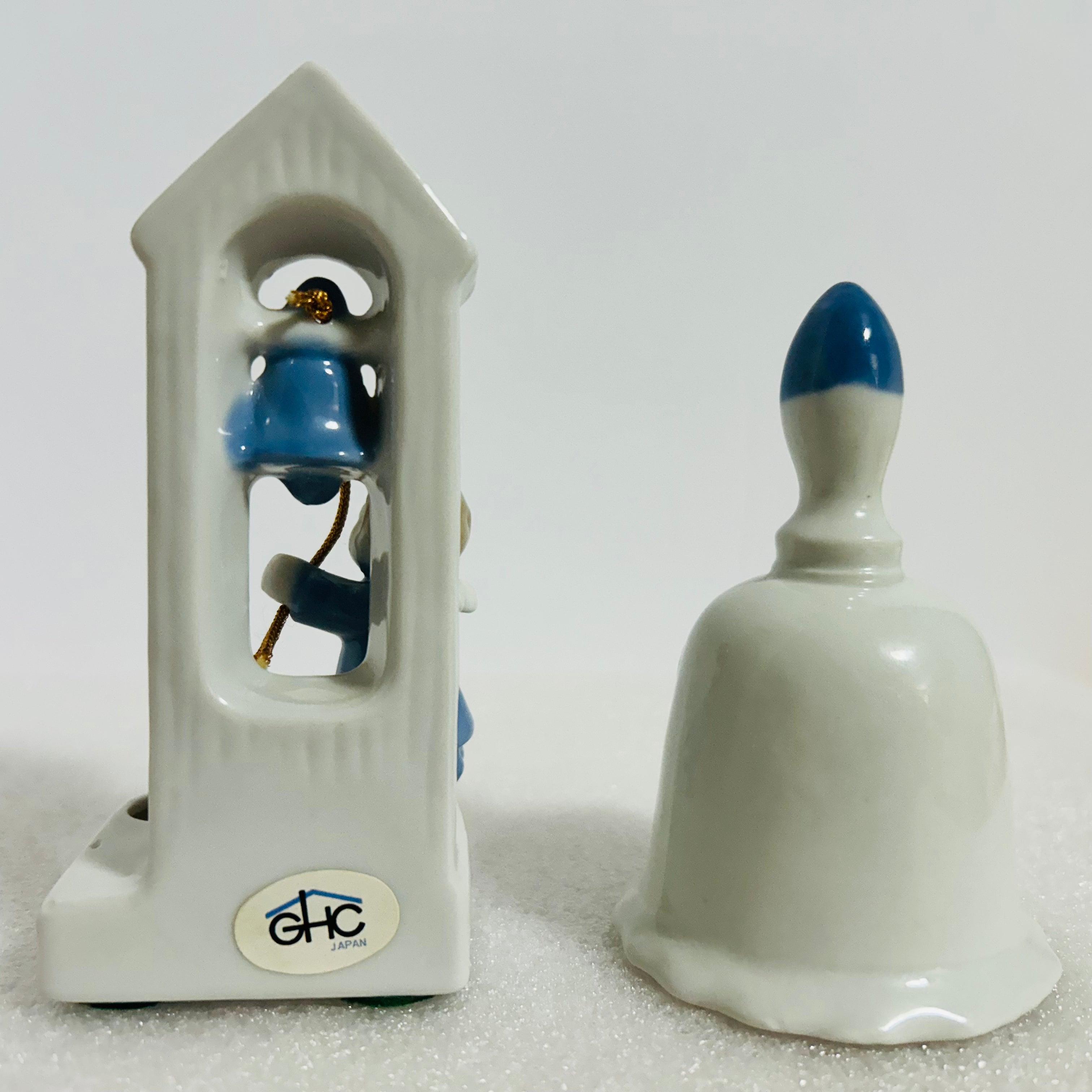 Vintage Angel Bell & Child Ringing Bell Figurine GHC Japan TM Korea