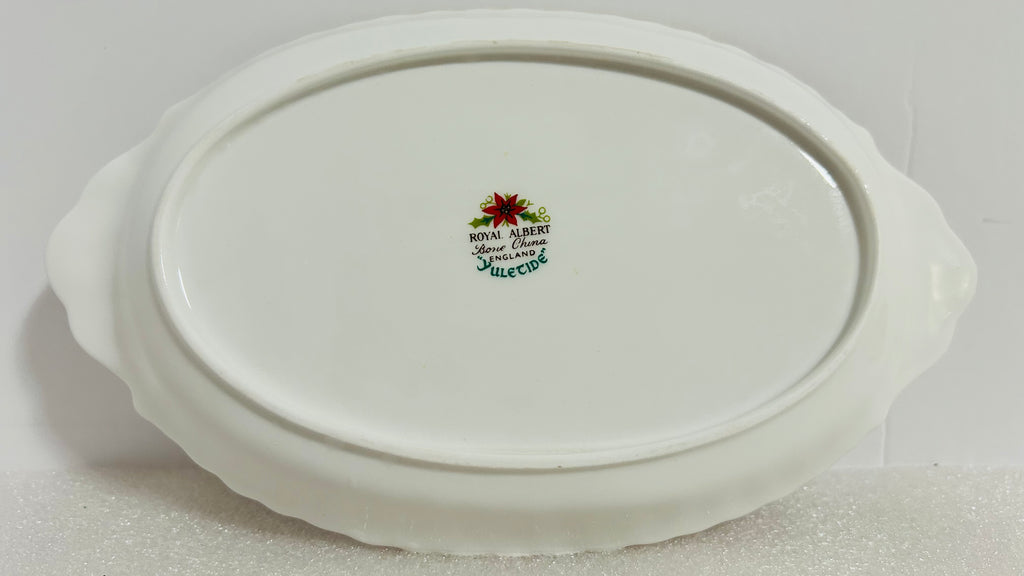 Royal Albert Yuletide Oval Serving Bowl 10” Bone China England
