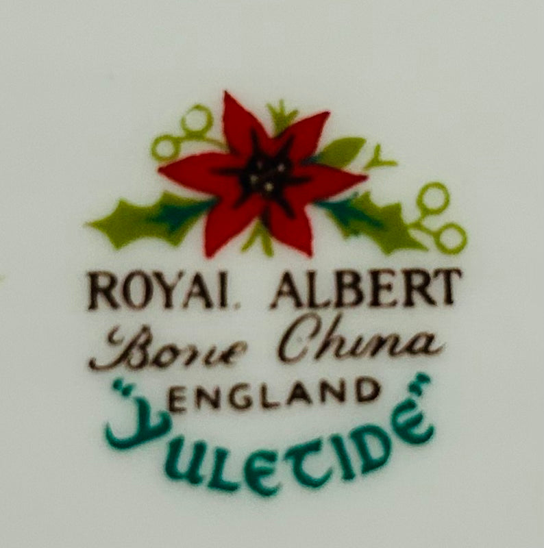 Royal Albert Yuletide Oval Serving Bowl 10” Bone China England