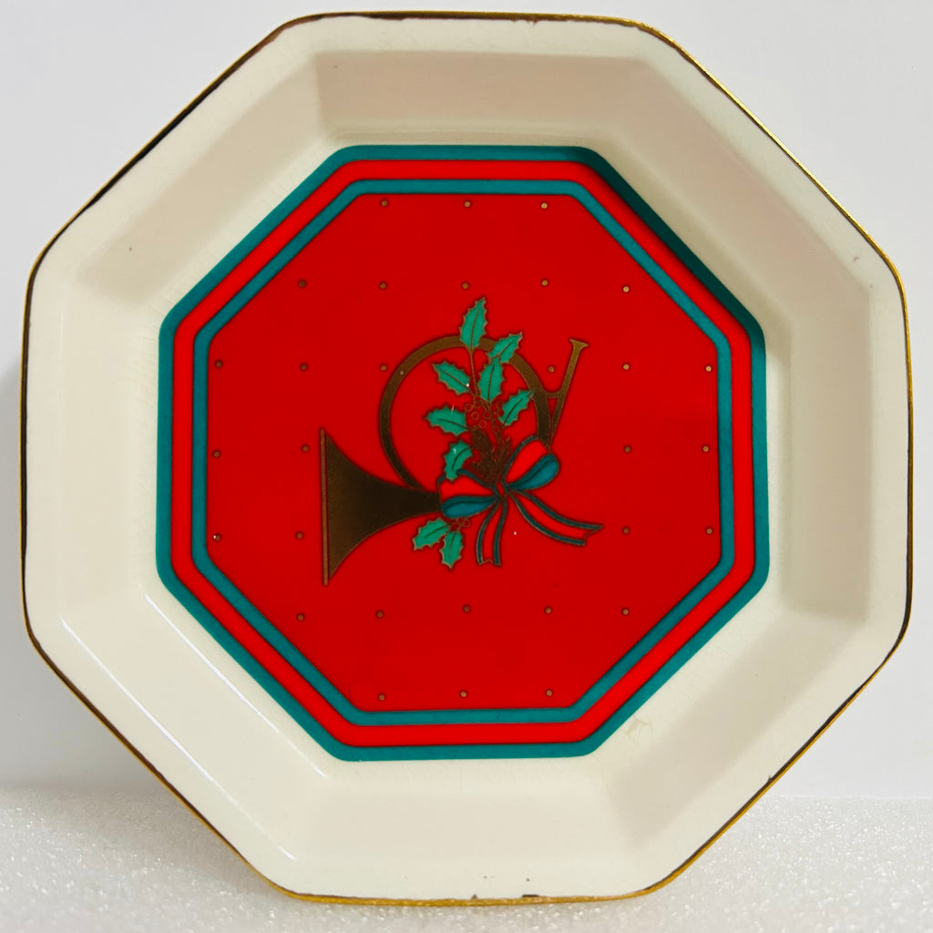 Vintage Special Gifts Crowning Touch Japan Christmas Octagon Dish