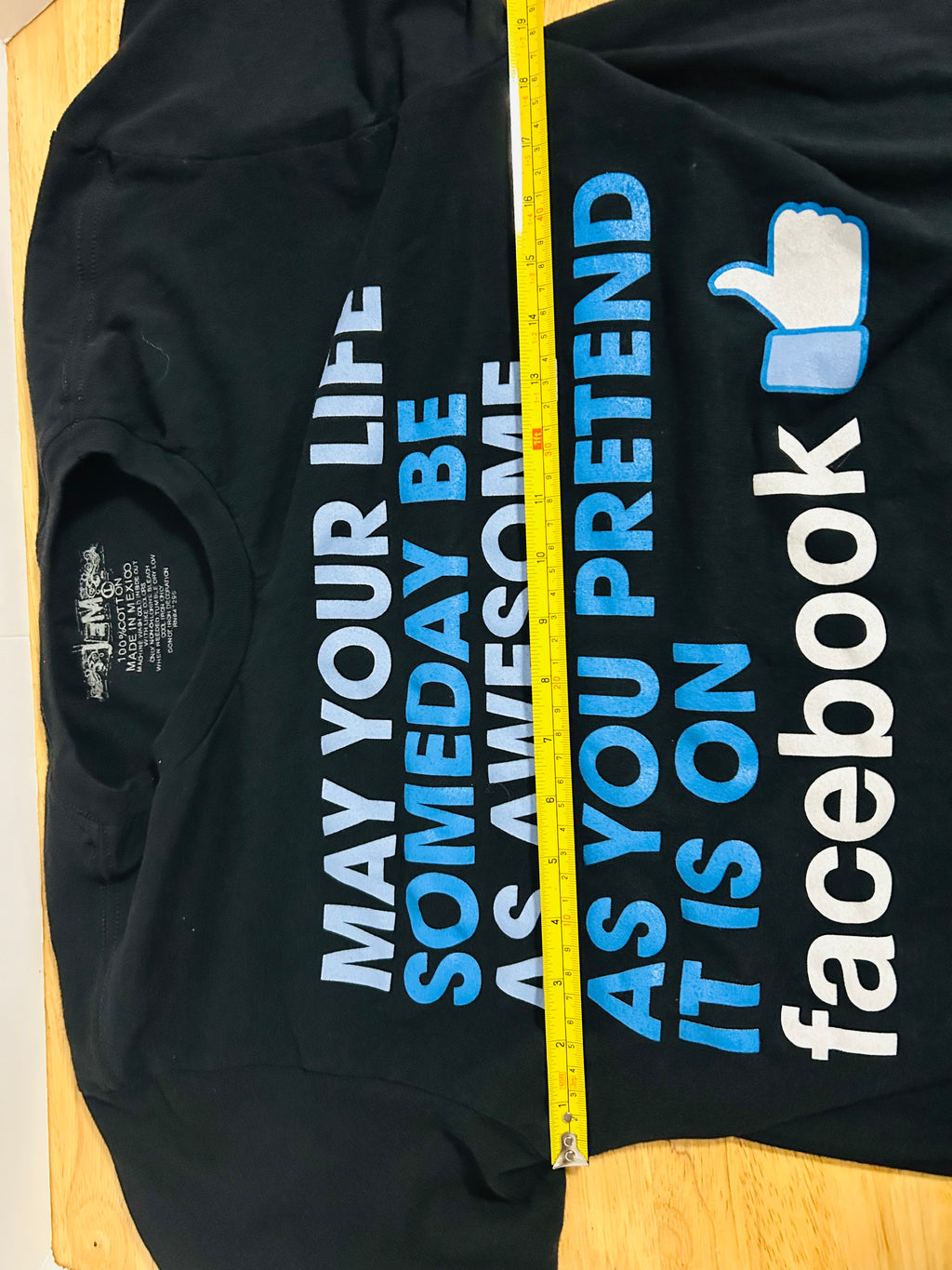 May Your Life Someday Be Awesome Facebook Funny T Shirt L