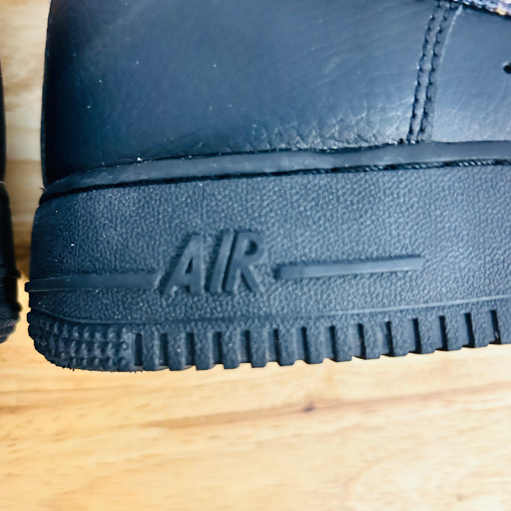 Nike Air Force 1 High 07 LV8 Black Canvas Swoosh Mens 8 AR1954-002
