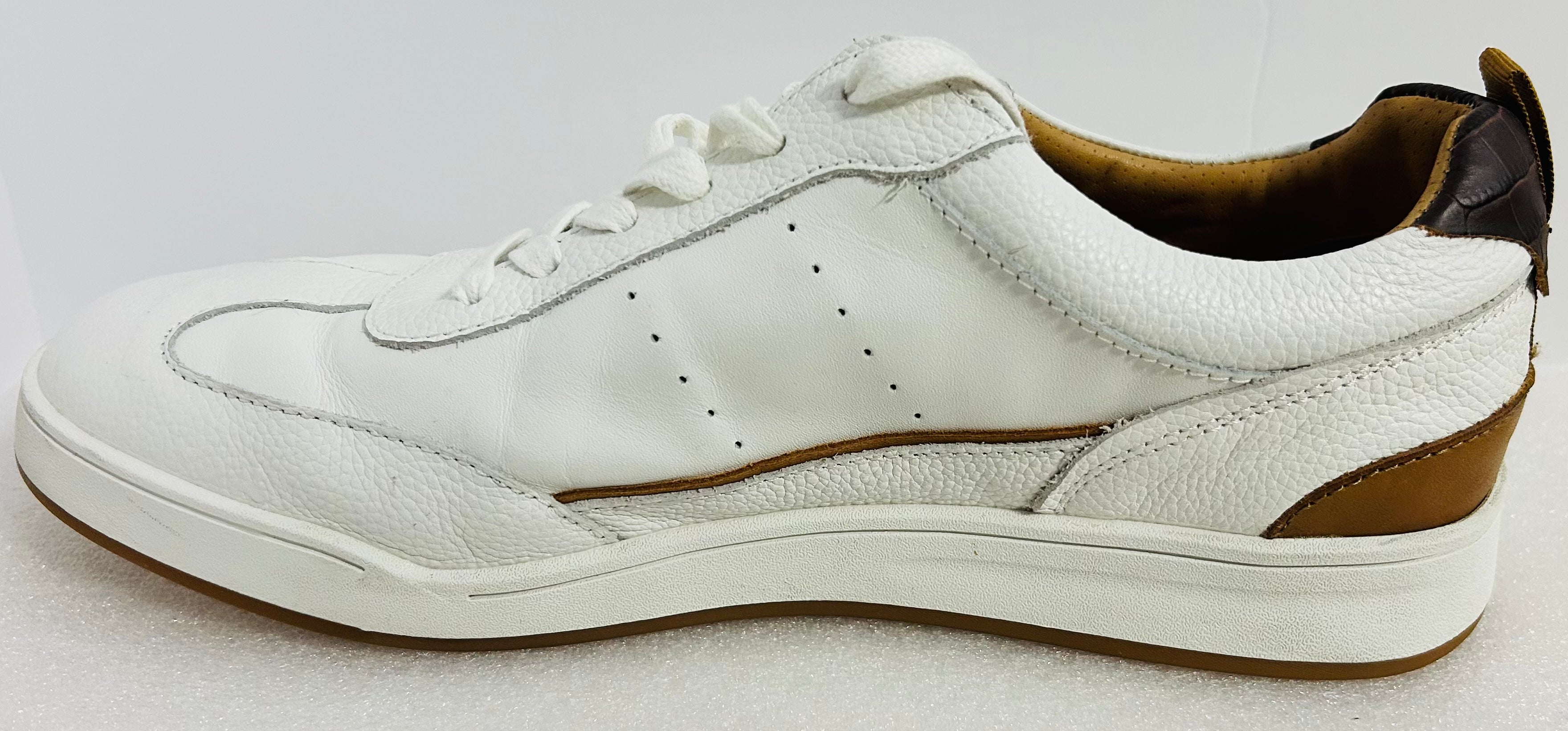 Johnnie-O Topspin Royale White Leather Sneakers Men’s 10M