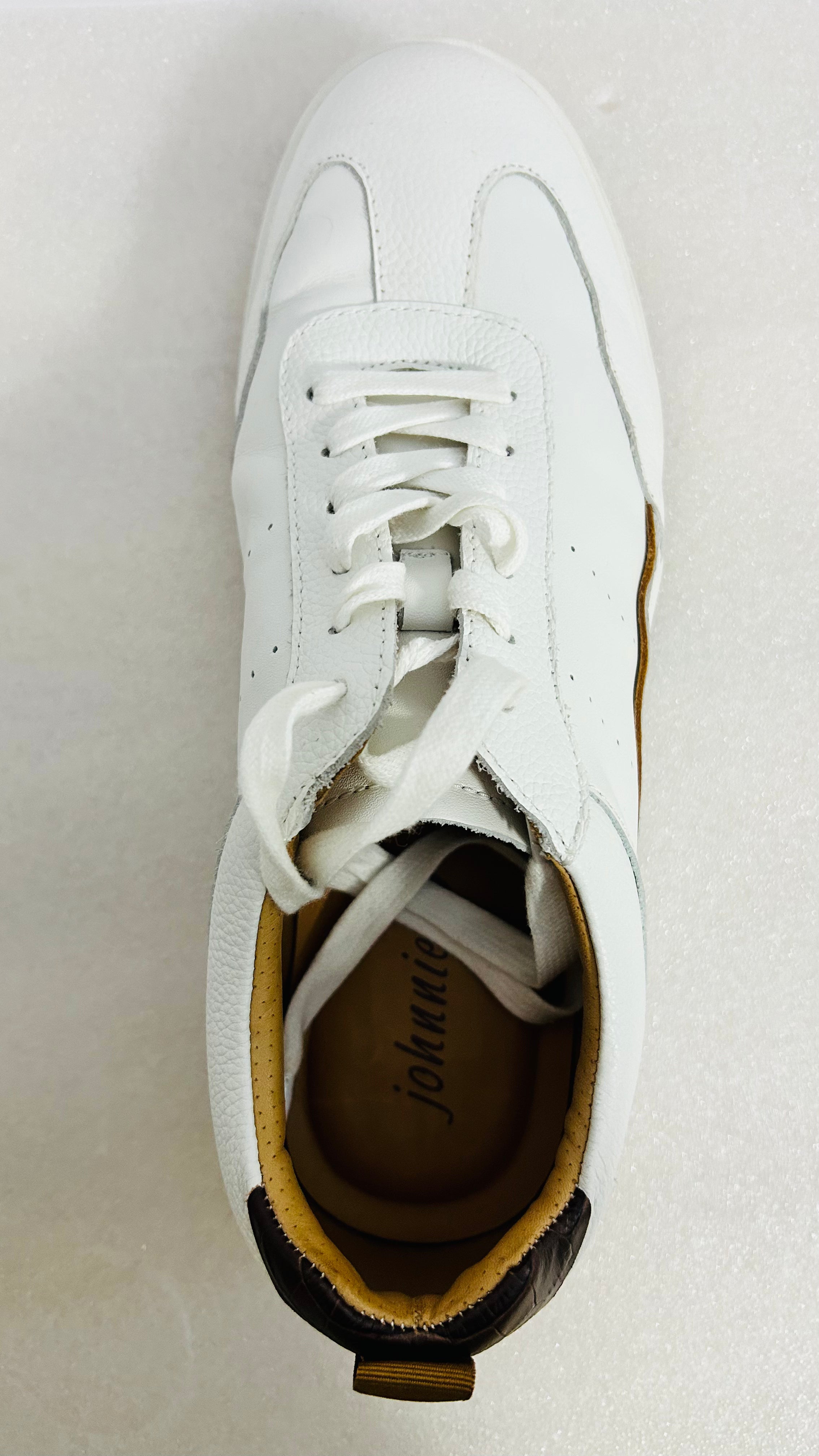 Johnnie-O Topspin Royale White Leather Sneakers Men’s 10M