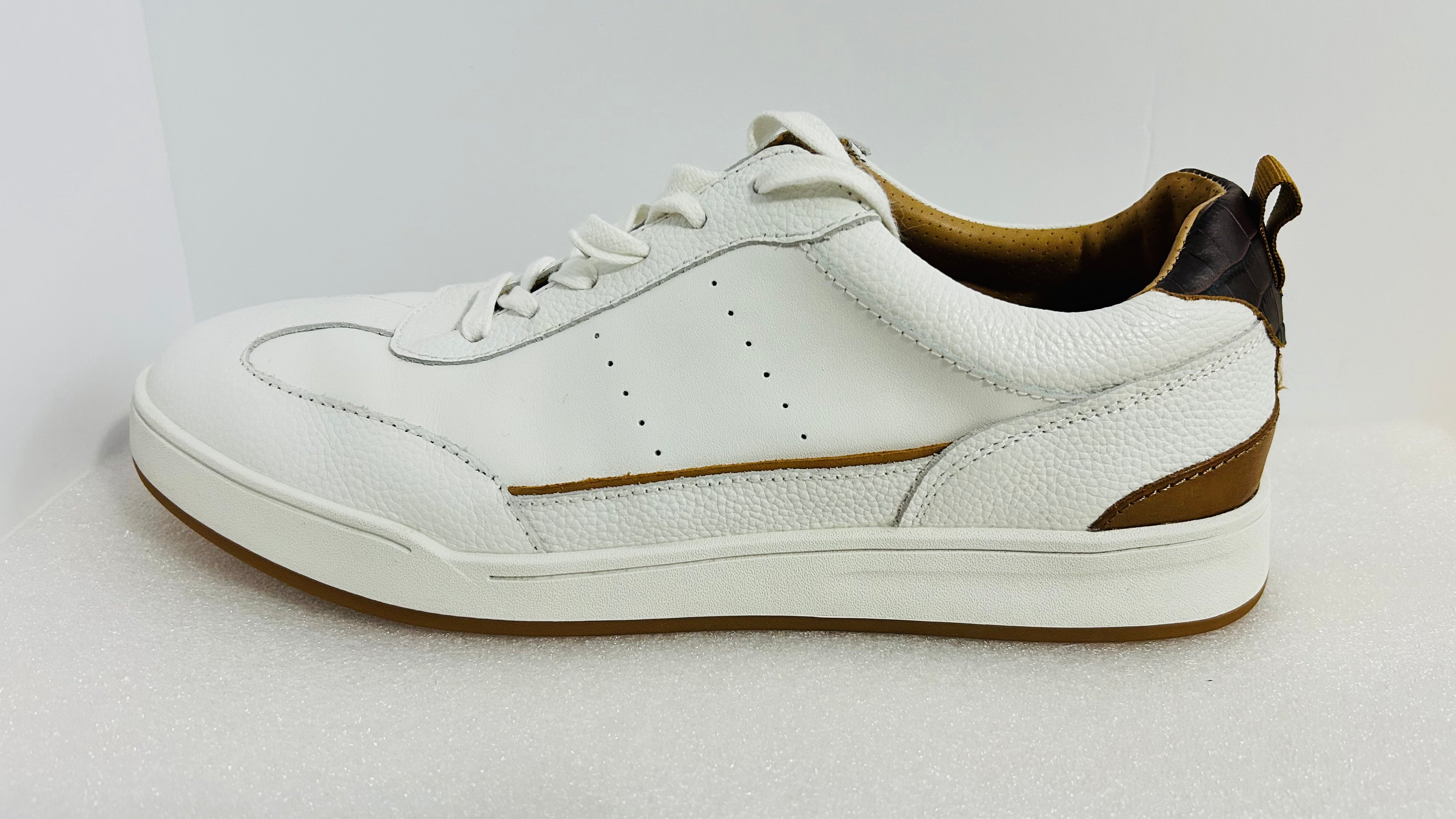 Johnnie-O Topspin Royale White Leather Sneakers Men’s 10M