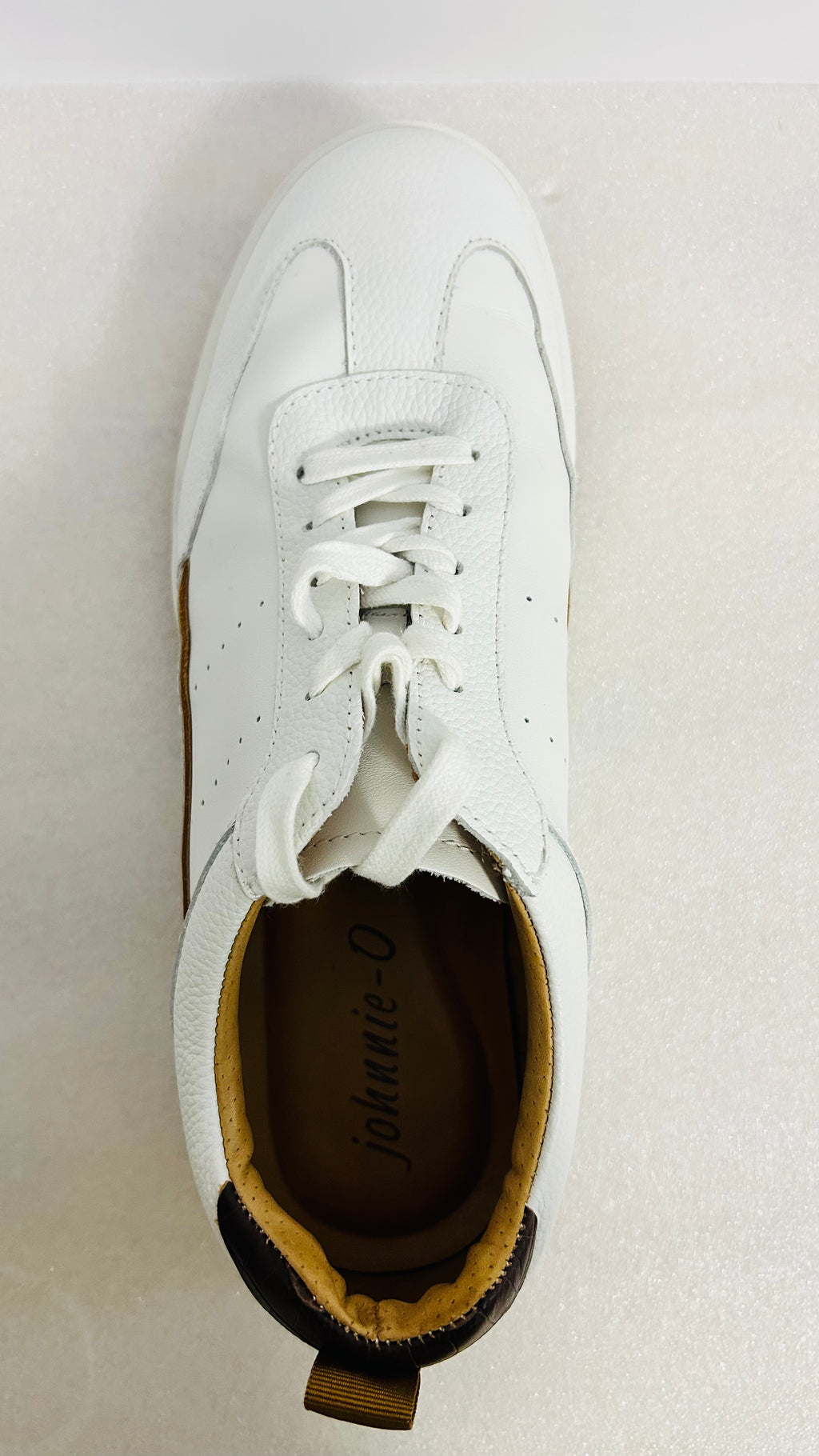 Johnnie-O Topspin Royale White Leather Sneakers Men’s 10M