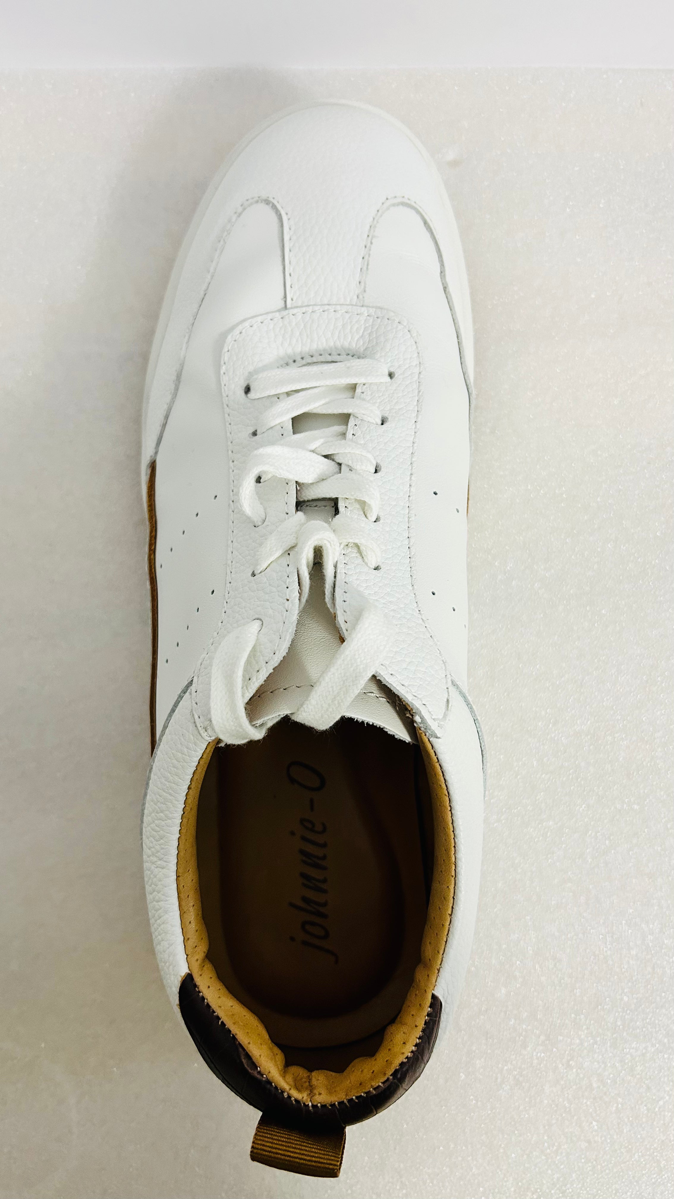 Johnnie-O Topspin Royale White Leather Sneakers Men’s 10M