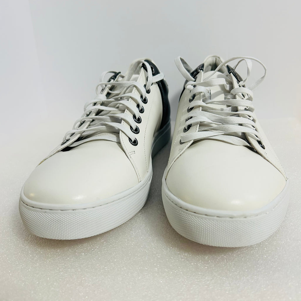 Zanzara ZZ1595L Men’s White Black Leather Sneakers Size 11
