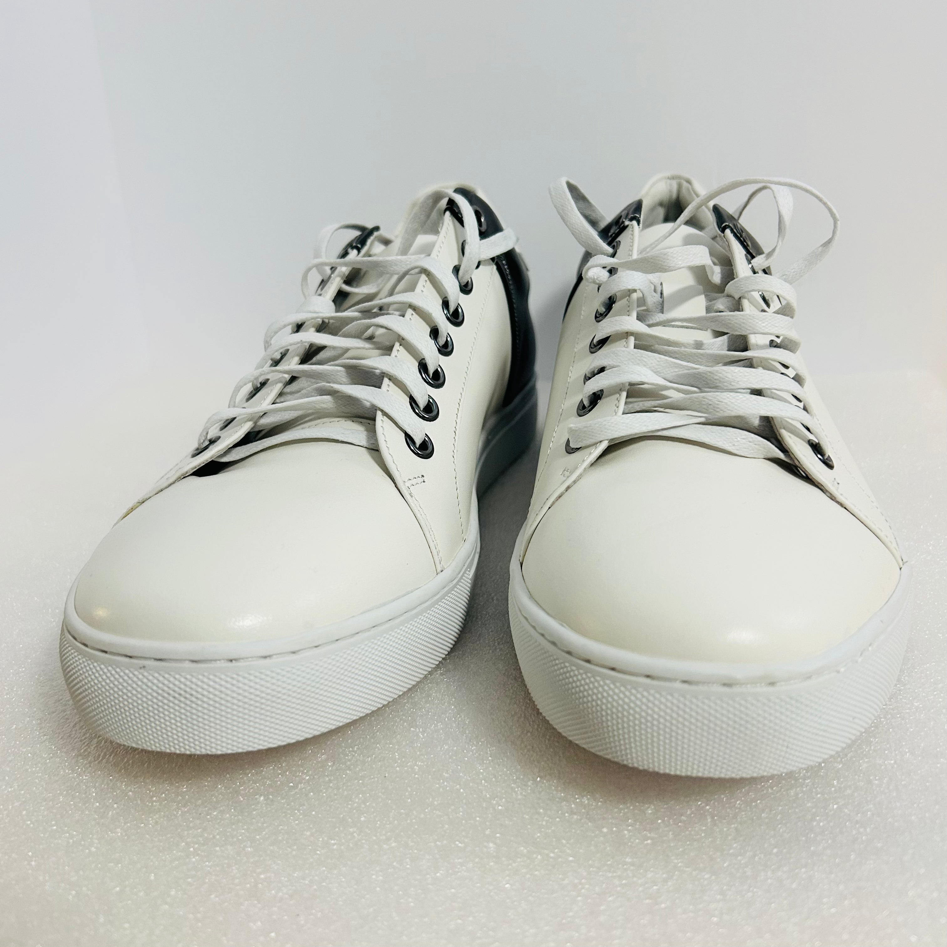 Zanzara ZZ1595L Men’s White Black Leather Sneakers Size 11