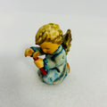 Vintage Goebel Angel Figurine W Germany 3" Blue Robe Candle