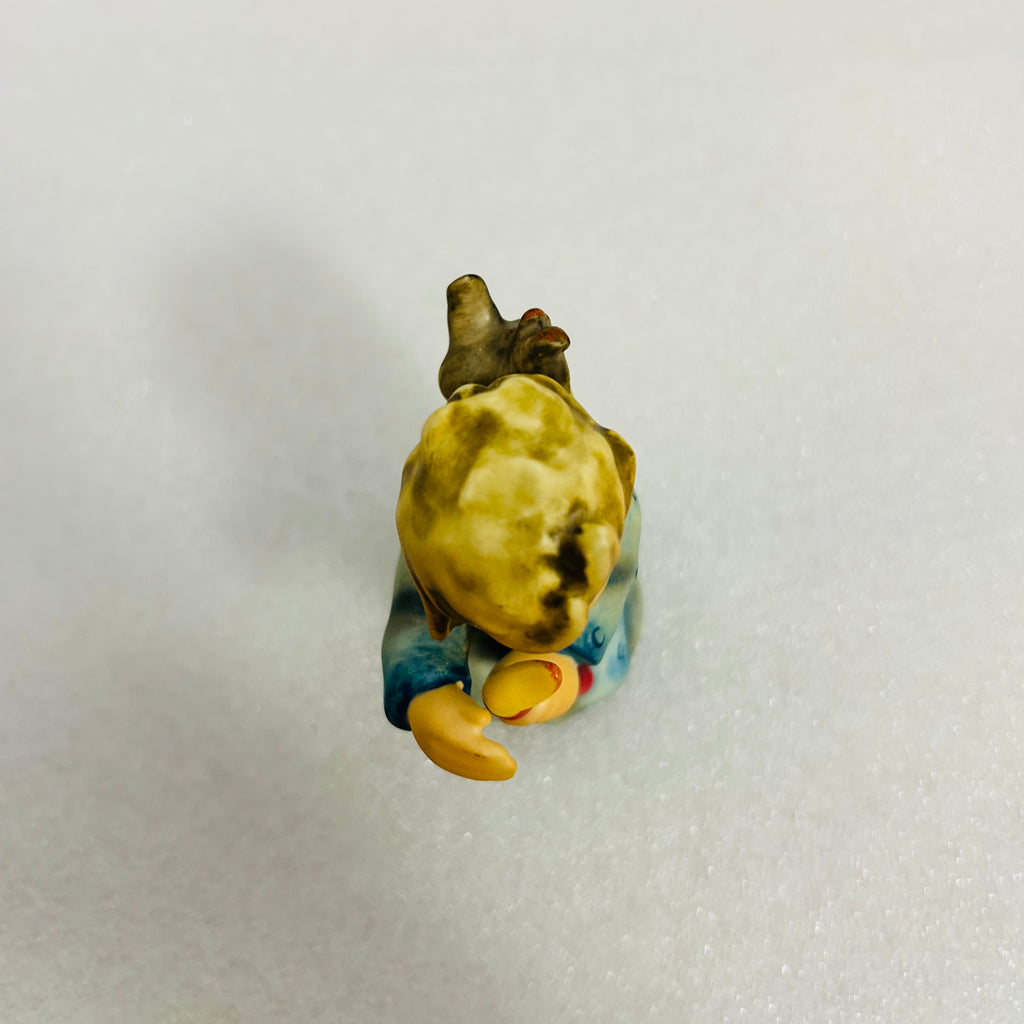 Vintage Goebel Angel Figurine W Germany 3" Blue Robe Candle