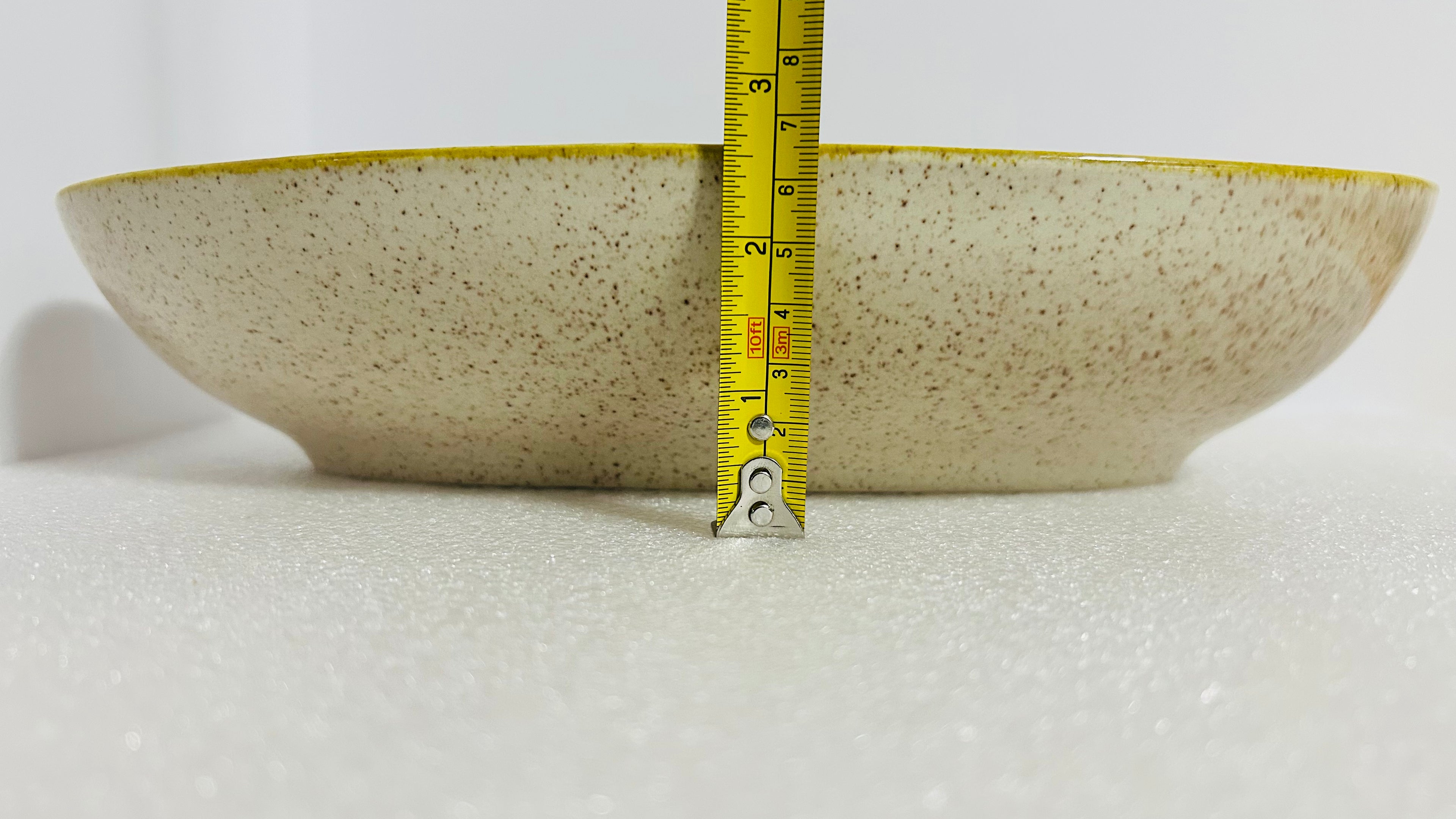 Red Wing Damask Divided Relish Dish 12” Oval Speckled Green Floral