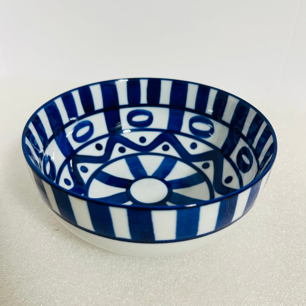 Dansk Blue White Striped Cereal Bowl 6 Inch Sri Lanka