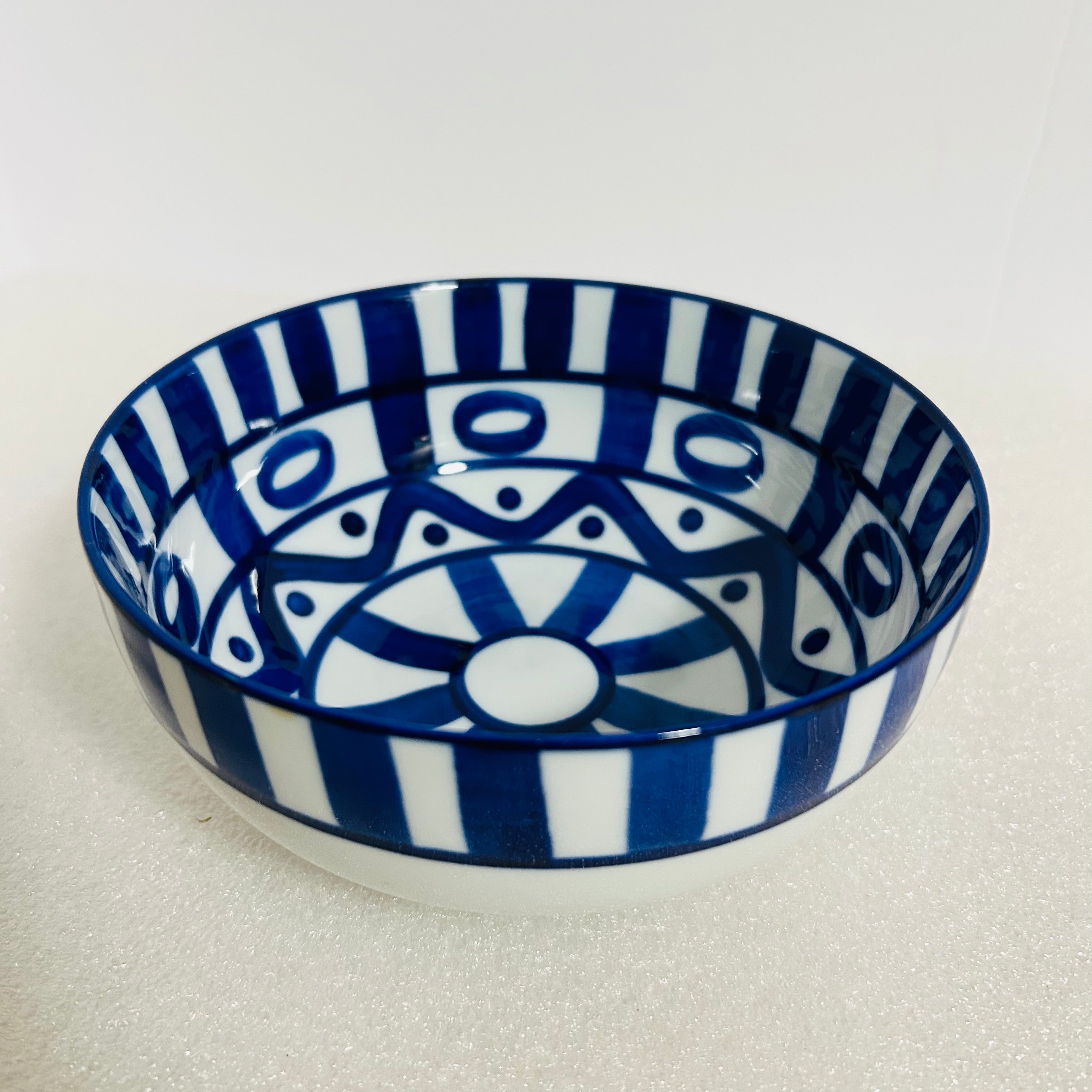Dansk Blue White Striped Cereal Bowl 6 Inch Sri Lanka