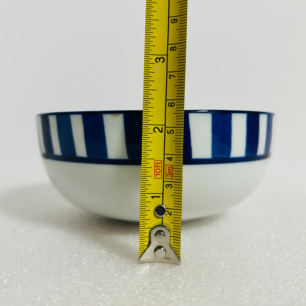 Dansk Blue White Striped Cereal Bowl 6 Inch Sri Lanka