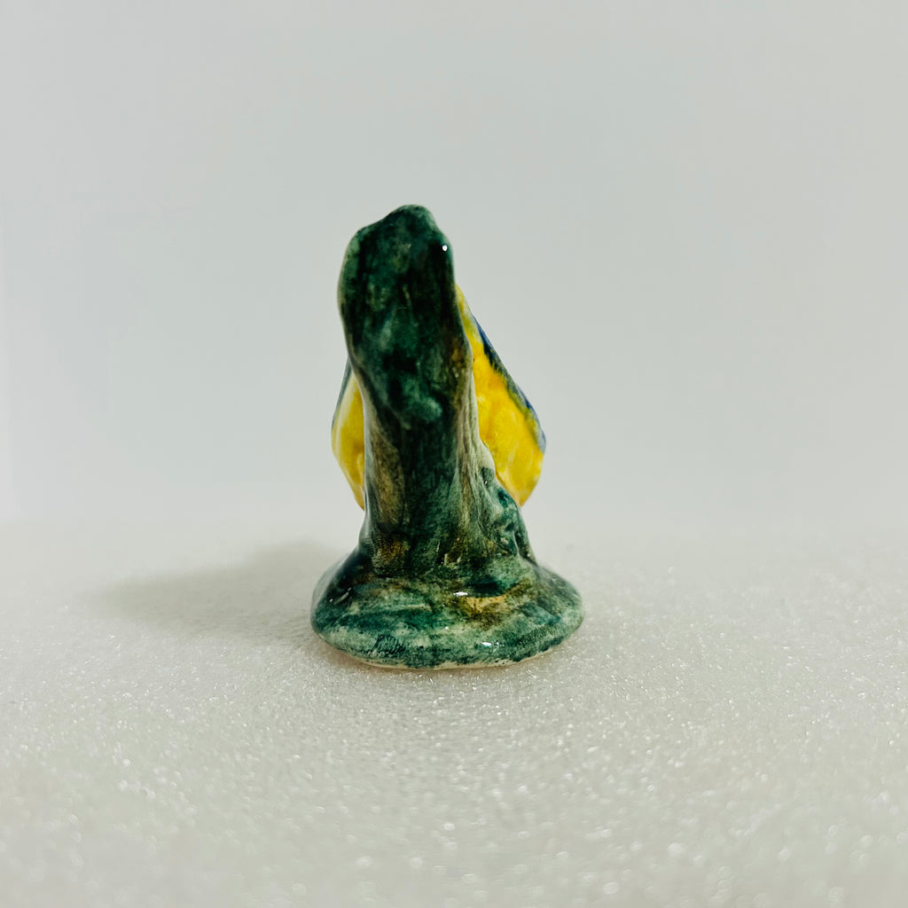 Stangl Pottery Bird Figurine 3593 Blue Yellow Vintage 3in