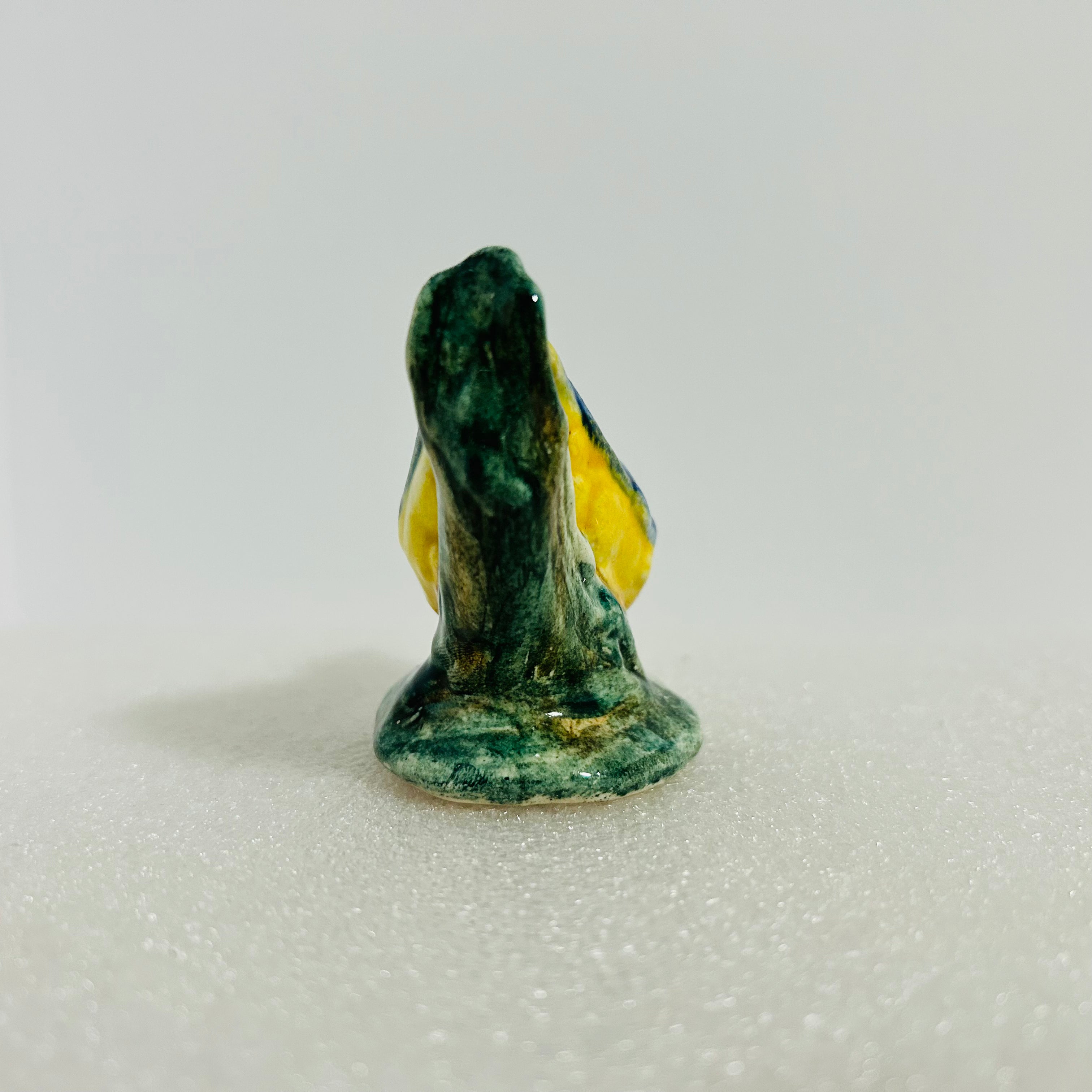 Stangl Pottery Bird Figurine 3593 Blue Yellow Vintage 3in