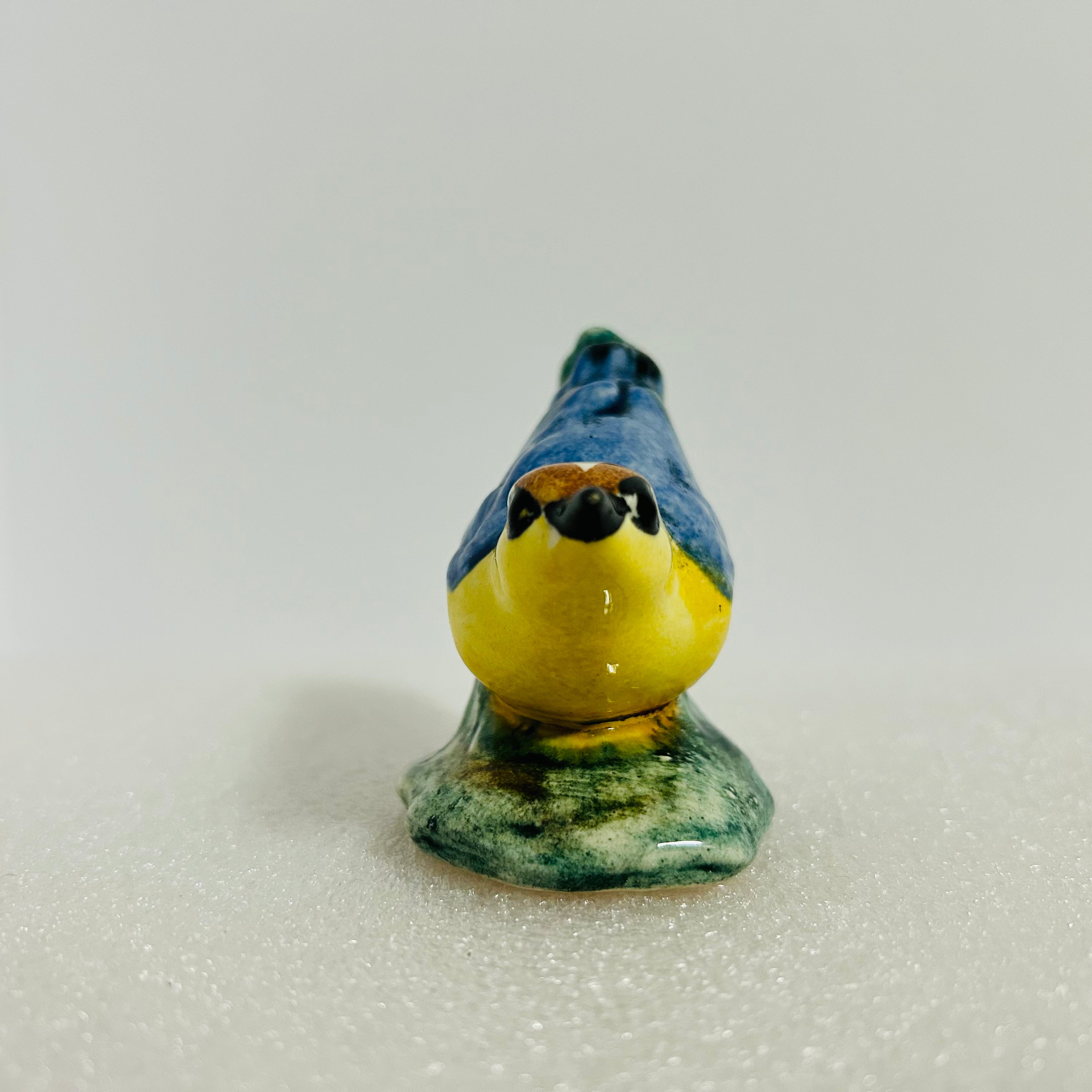 Stangl Pottery Bird Figurine 3593 Blue Yellow Vintage 3in