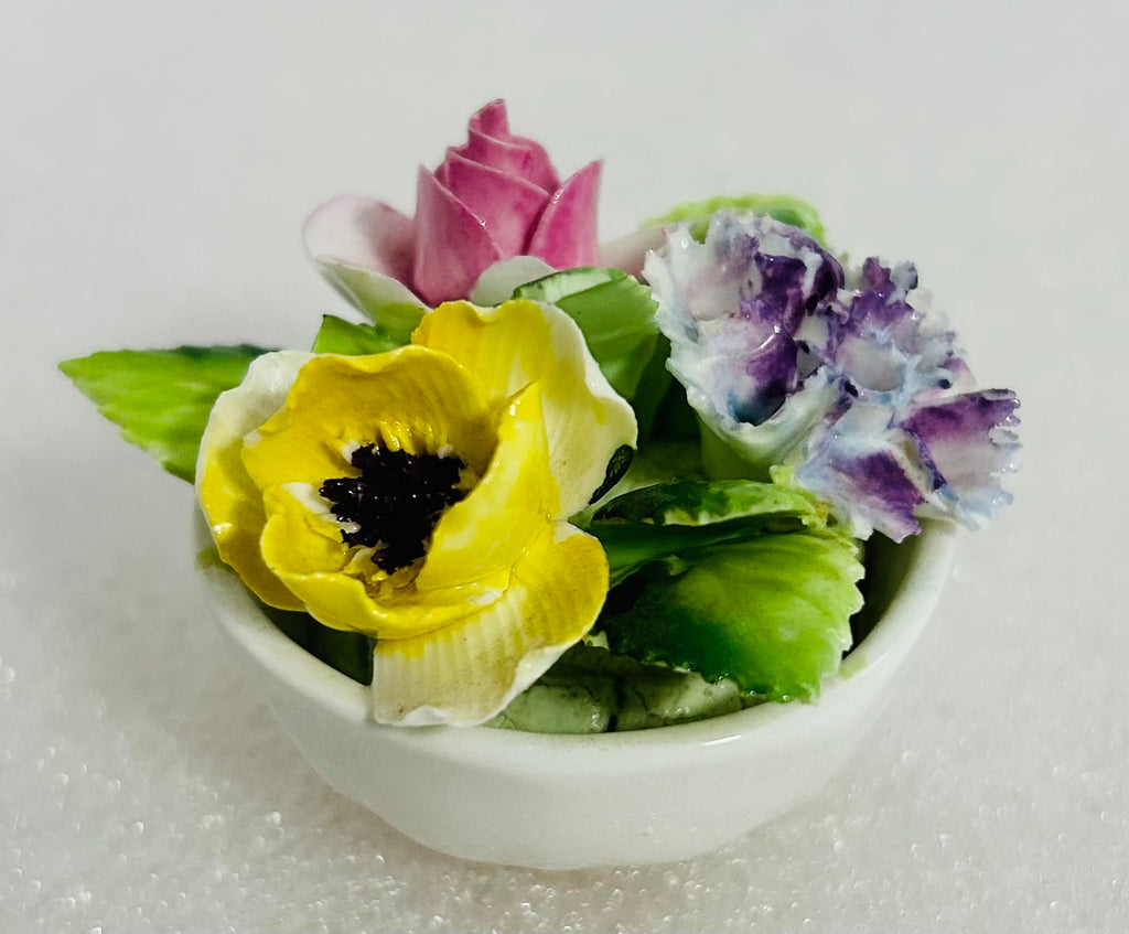 Royal Adderley Bone China Floral Miniature Flower Bowl England