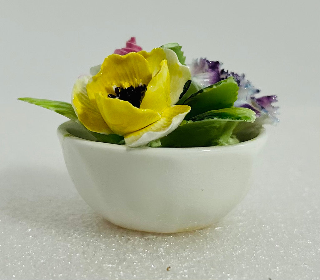Royal Adderley Bone China Floral Miniature Flower Bowl England
