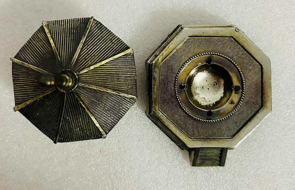 Vintage Japanese Brass Pagoda Incense Burner Temple Made In Japan