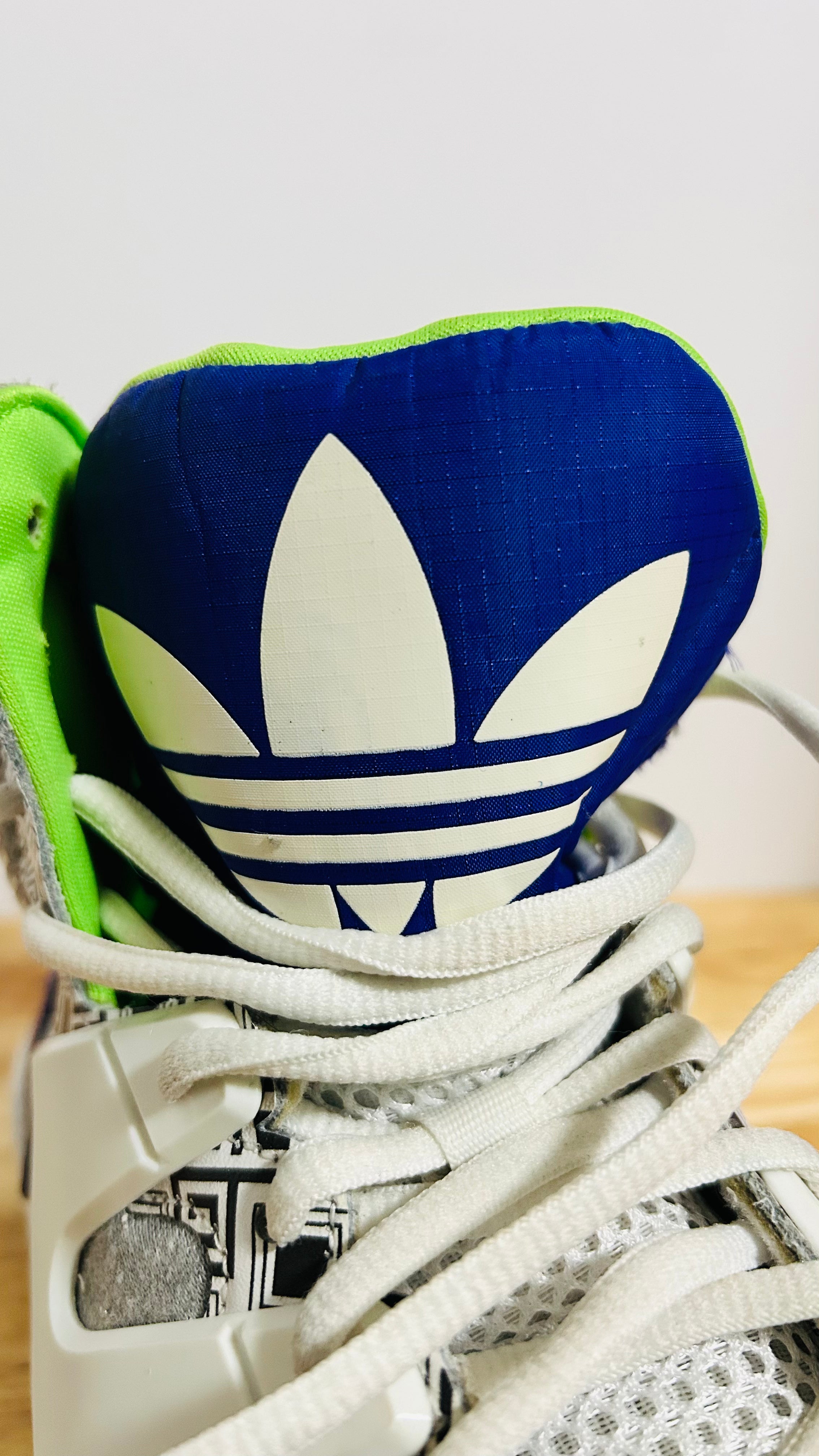 Adidas Originals Torsion Hi Top Sneakers Blue Green US 8