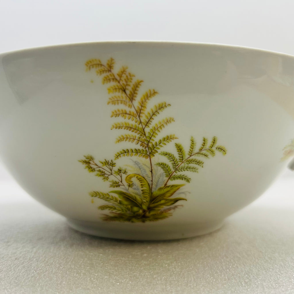 Winterling Bavaria Germany 3pc Serving Set Fern Gold Trim Bowl Gravy Boat