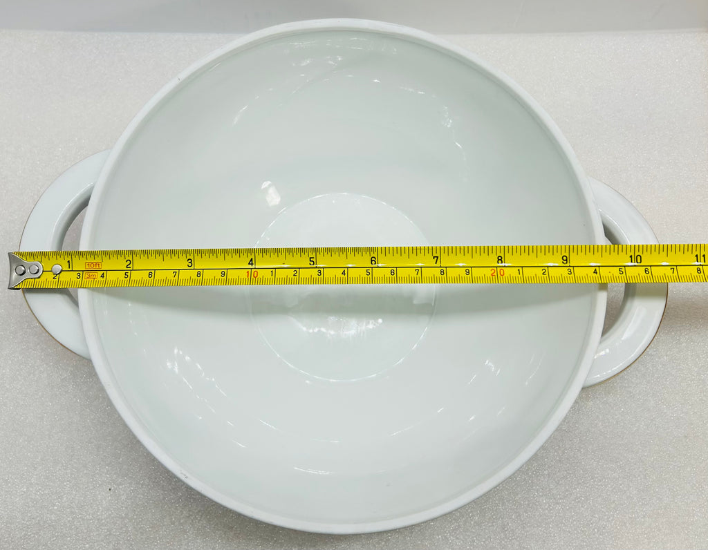 Winterling Bavaria Germany 3pc Serving Set Fern Gold Trim Bowl Gravy Boat