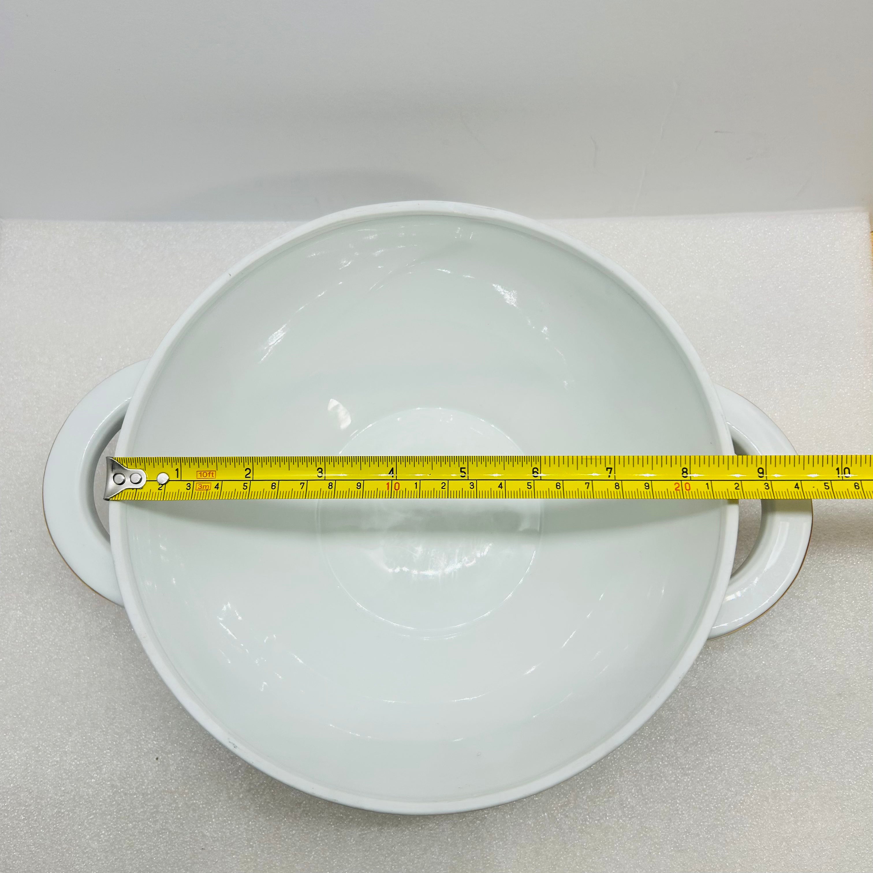 Winterling Bavaria Germany 3pc Serving Set Fern Gold Trim Bowl Gravy Boat