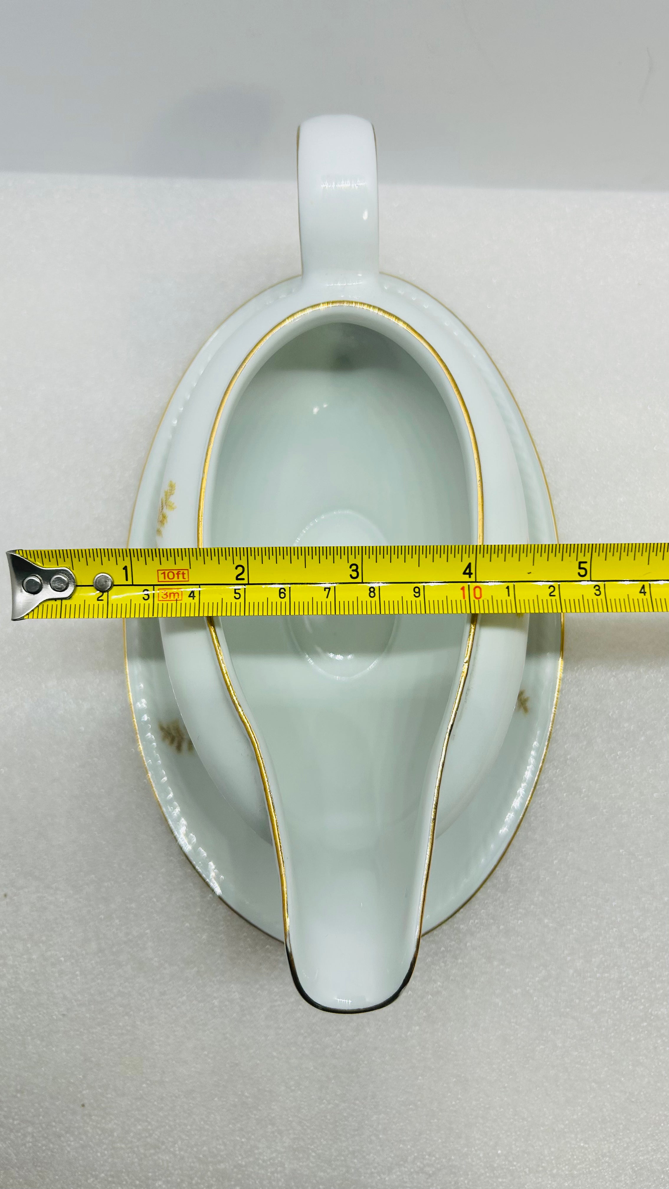Winterling Bavaria Germany 3pc Serving Set Fern Gold Trim Bowl Gravy Boat