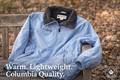 Columbia Womens S Blue Fleece Lined Jacket Zip Coat Outdoor