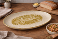 Vintage Red Wing Damask 24 Oval Platter Oven Proof Avocado Floral