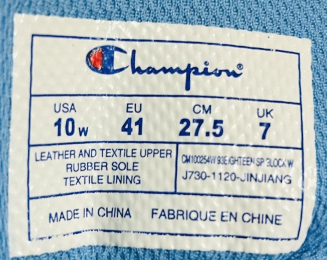 Champion 93Eighteen SP Block Women’s Size 10W Blue Pink