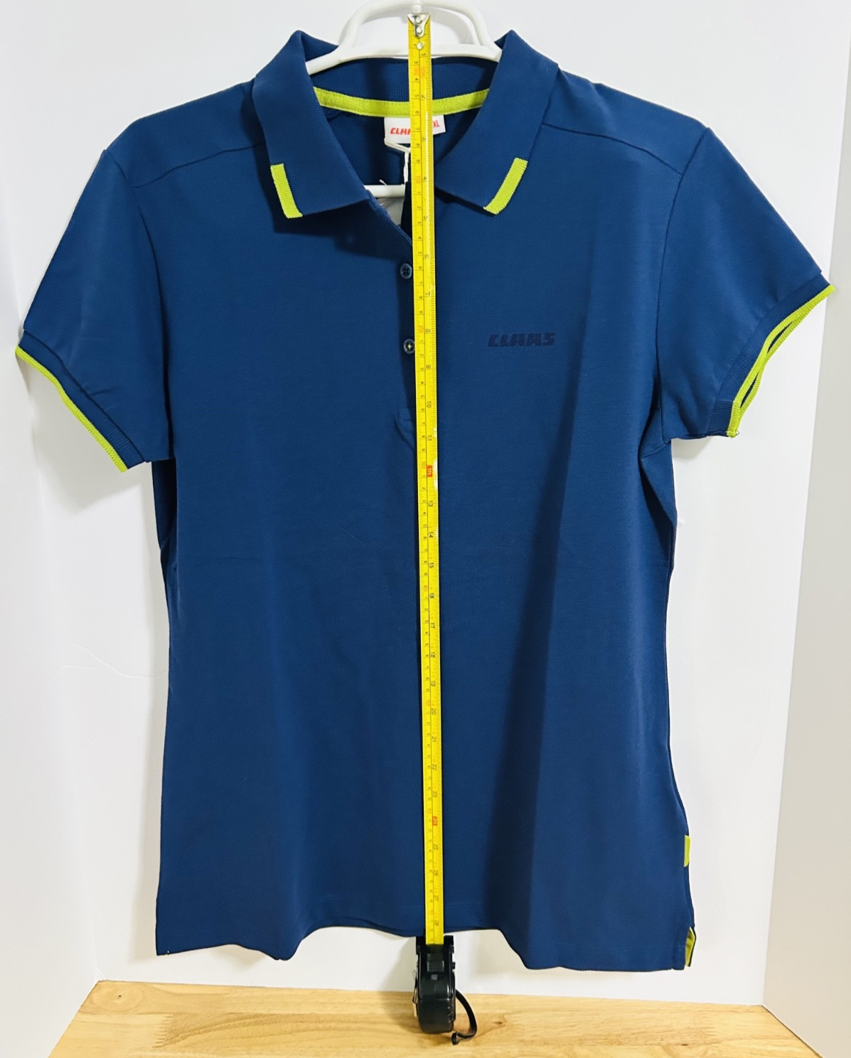 CLAAS Women’s Polo Shirt XL Blue 100% Cotton Logo NWT