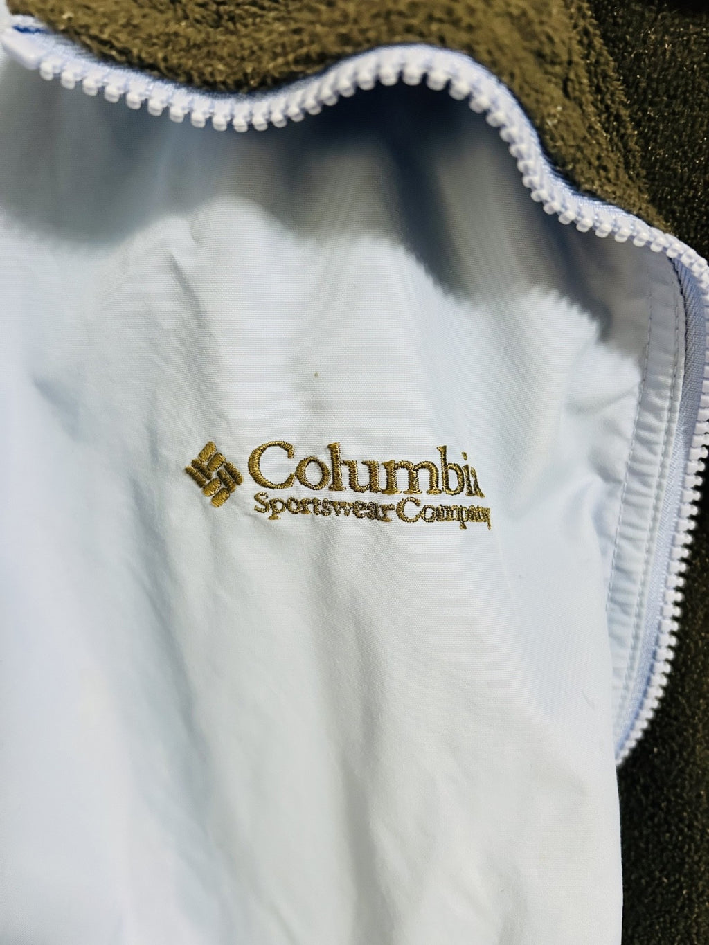Columbia Womens S Blue Fleece Lined Jacket Zip Coat Outdoor