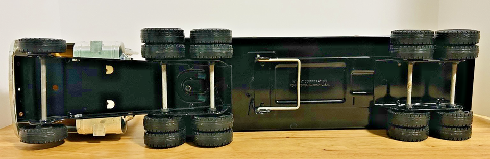 Vintage NyLint GMC Rath Meat Semi Truck Trailer Toy 24” Advertising