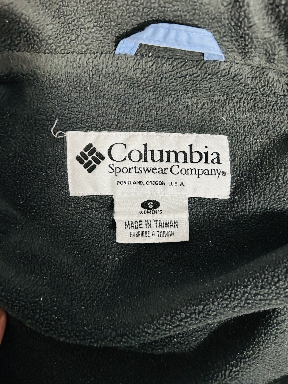 Columbia Womens S Blue Fleece Lined Jacket Zip Coat Outdoor