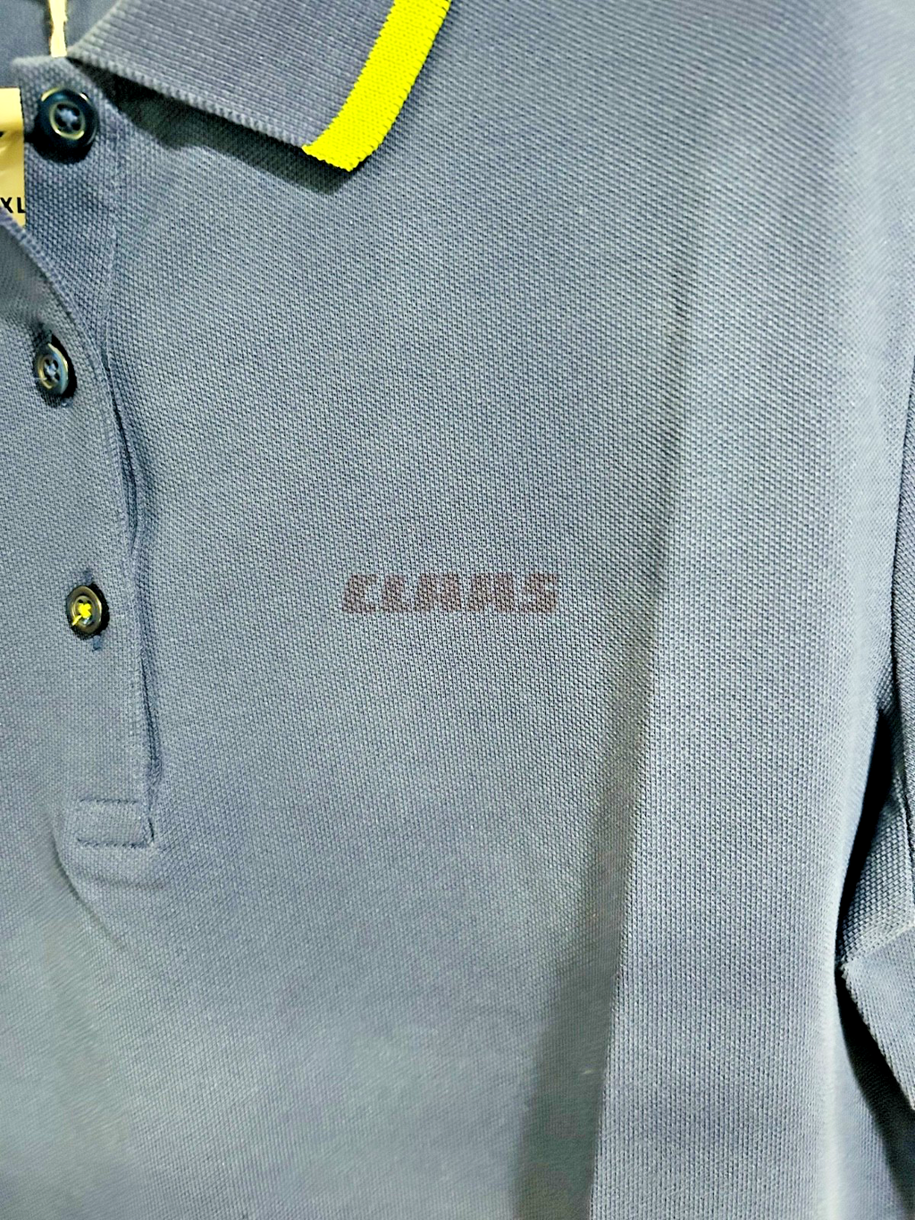 CLAAS Women’s Polo Shirt XL Blue 100% Cotton Logo NWT