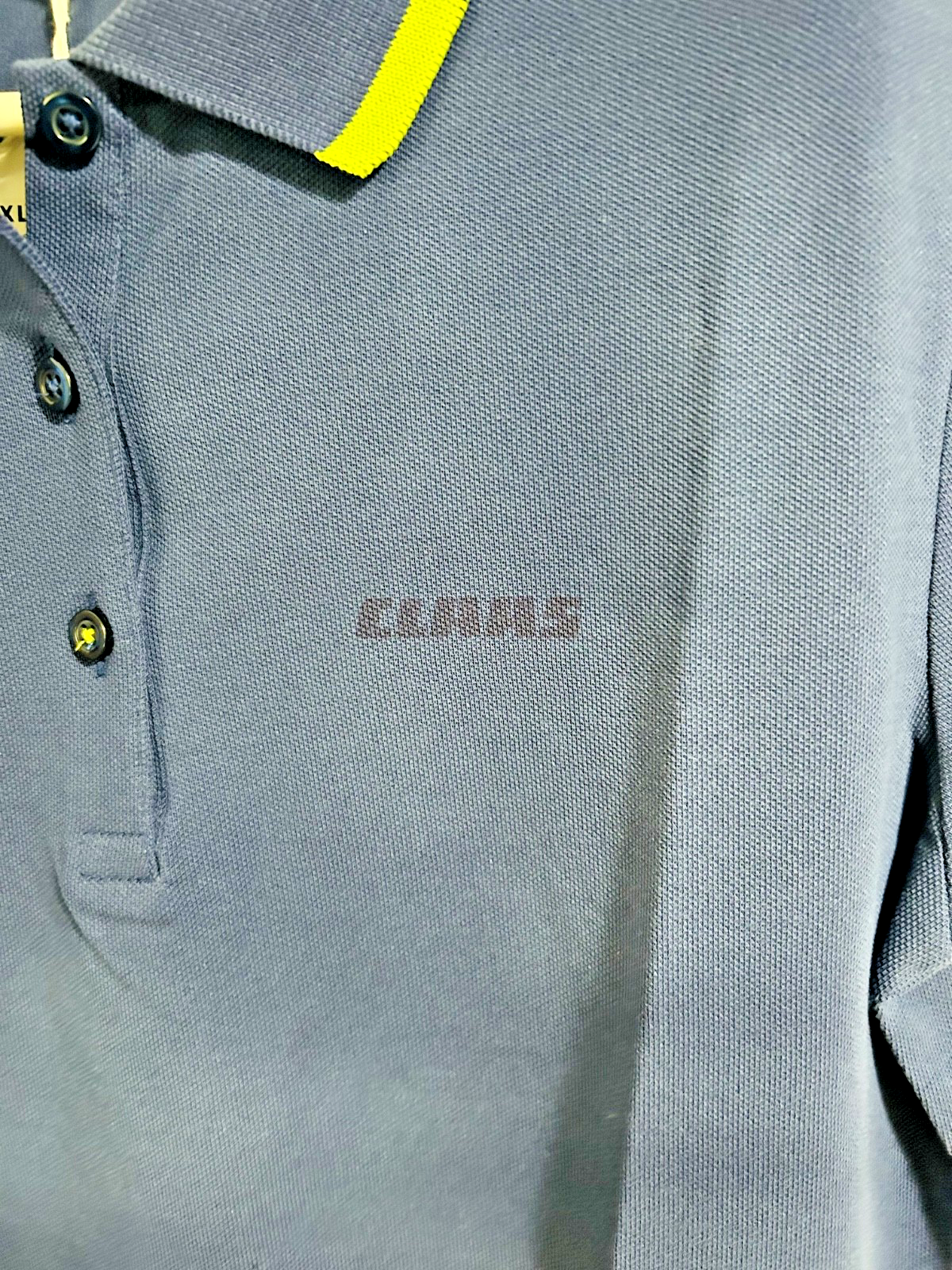 CLAAS Women’s Polo Shirt XL Blue 100% Cotton Logo NWT